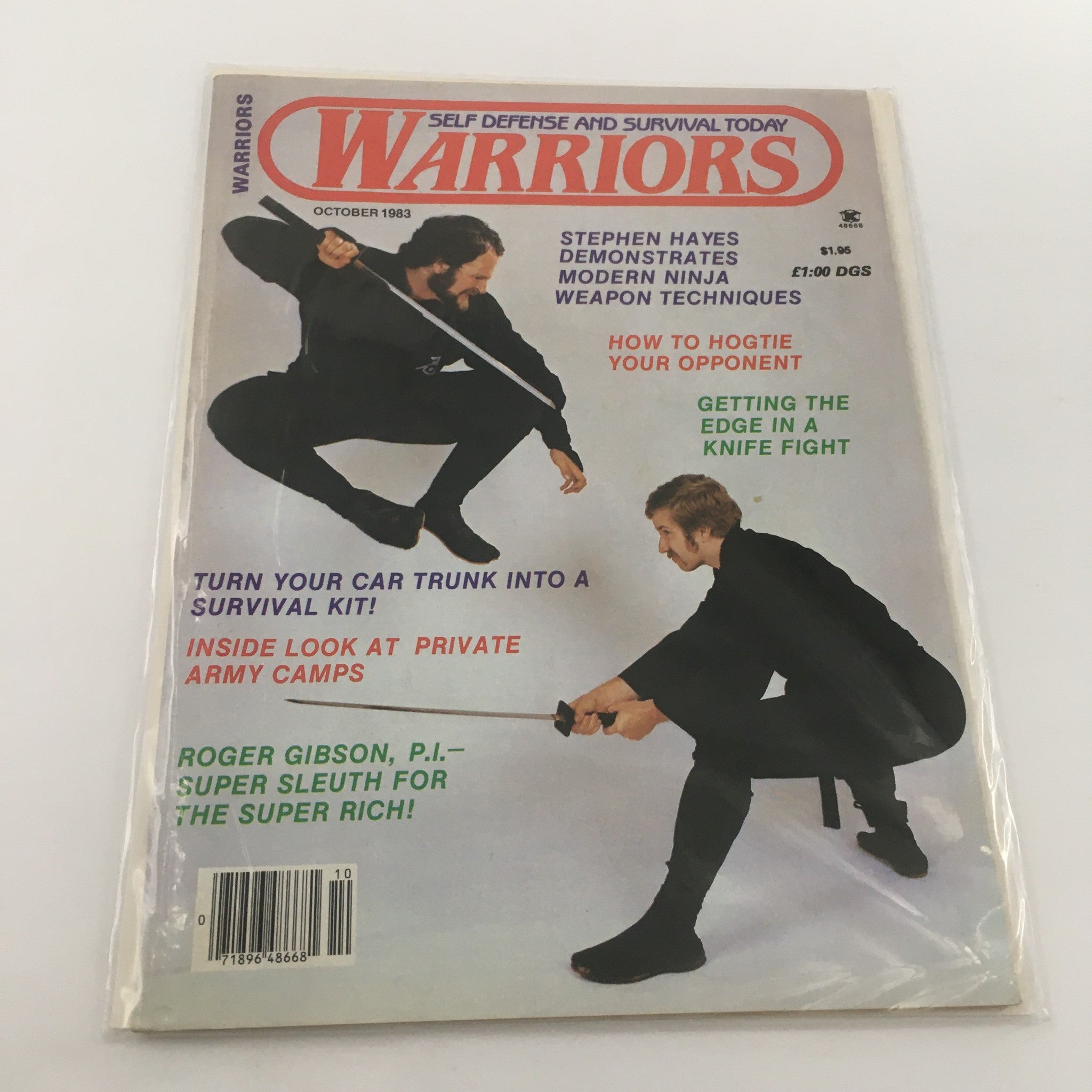 Warriors Magazine October 1983 Stephen Hayes Ninja Weapon Techniques, Newsstand