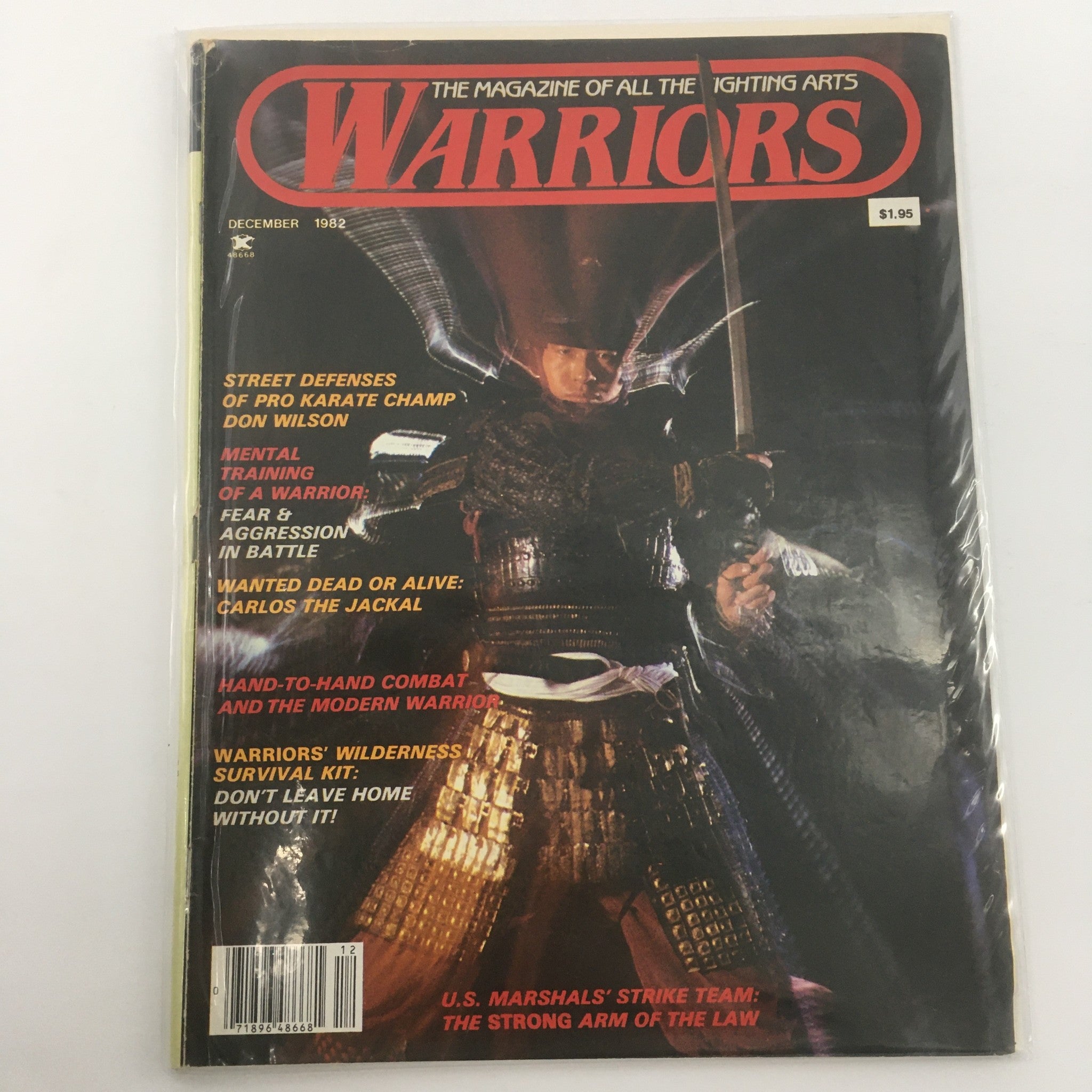 Warriors Magazine December 1982 Defense Pro Karate Champ Don Wilson, Newsstand