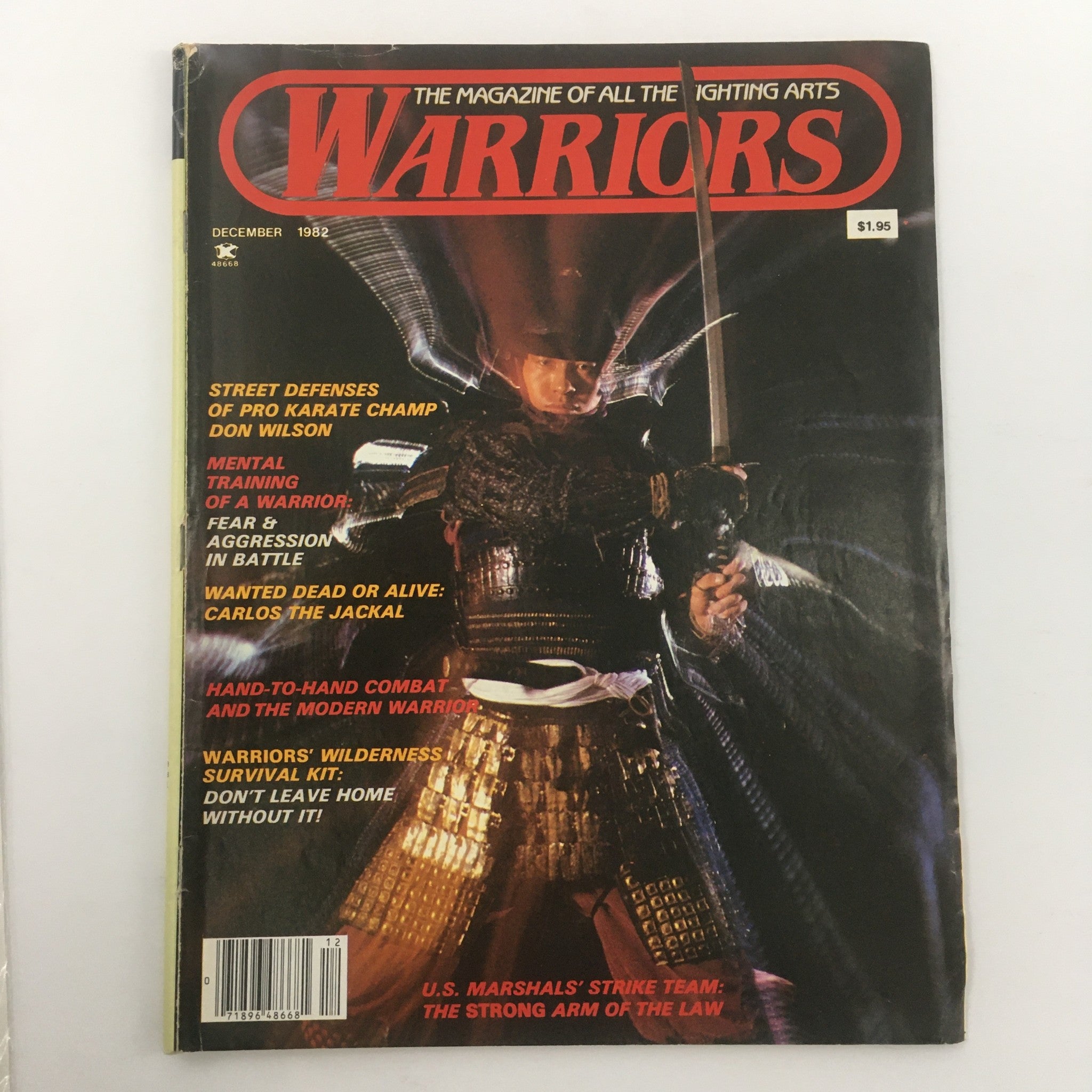 Warriors Magazine December 1982 Defense Pro Karate Champ Don Wilson, Newsstand