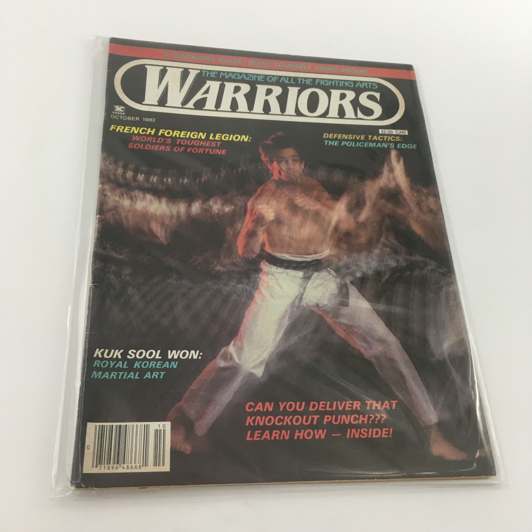 Warriors Magazine October 1982 Kuk Sool Won Royal Korean Martial Art, Newsstand