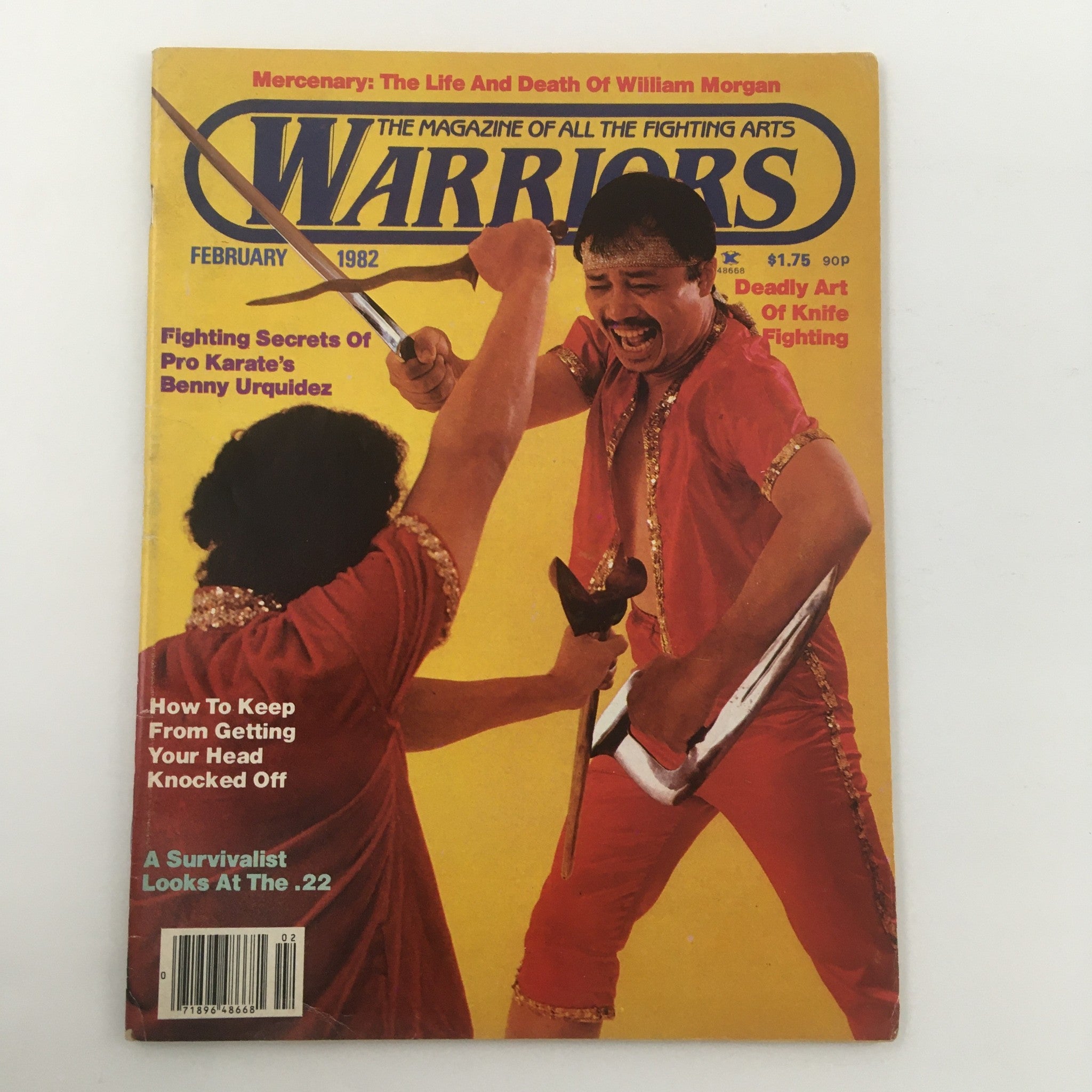 Warriors Magazine February 1982 Pro Karate Benny Urquidez Secrets, Newsstand