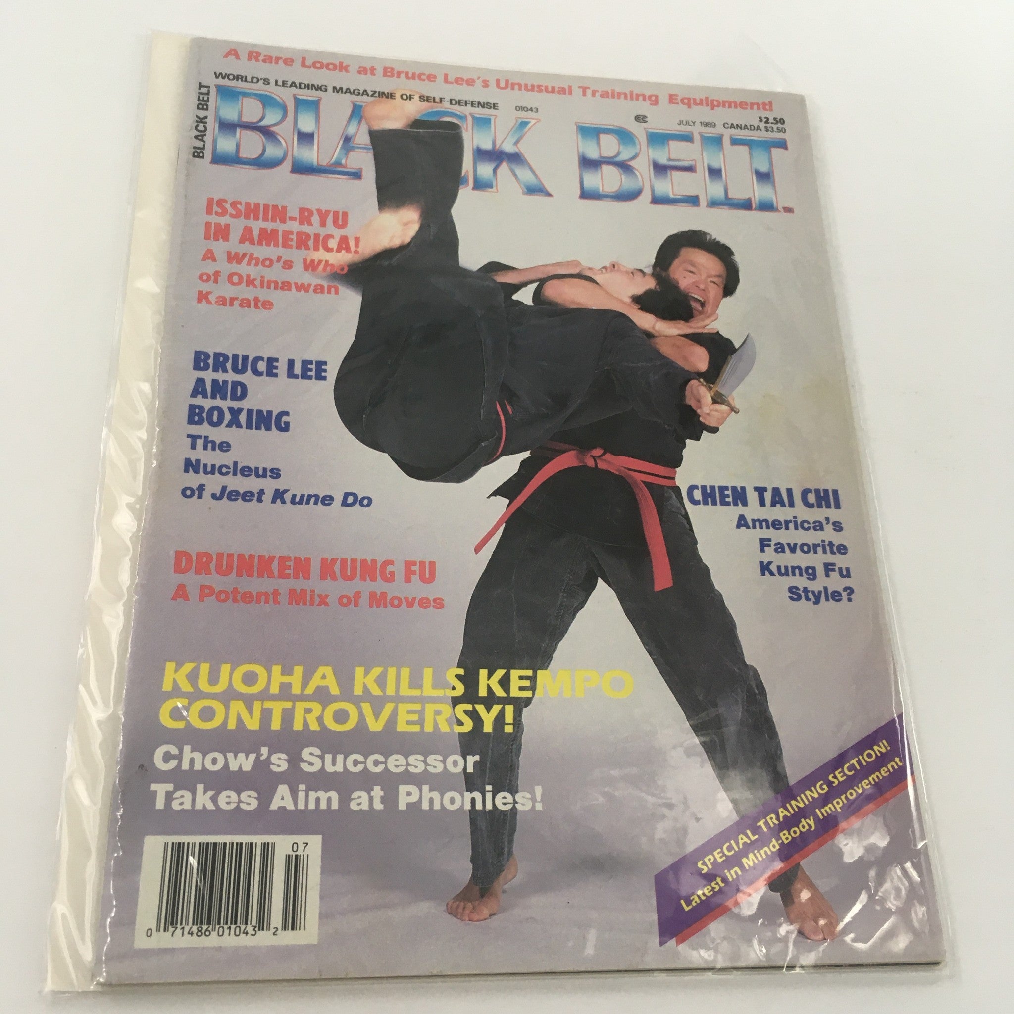 Black Belt Magazine July 1989 Bruce Lee and Boxing Jeet Kune Do, Newsstand