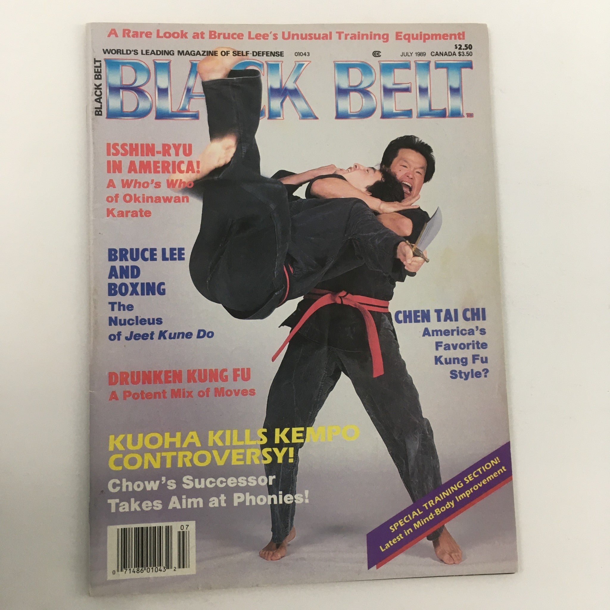 Black Belt Magazine July 1989 Bruce Lee and Boxing Jeet Kune Do, Newsstand