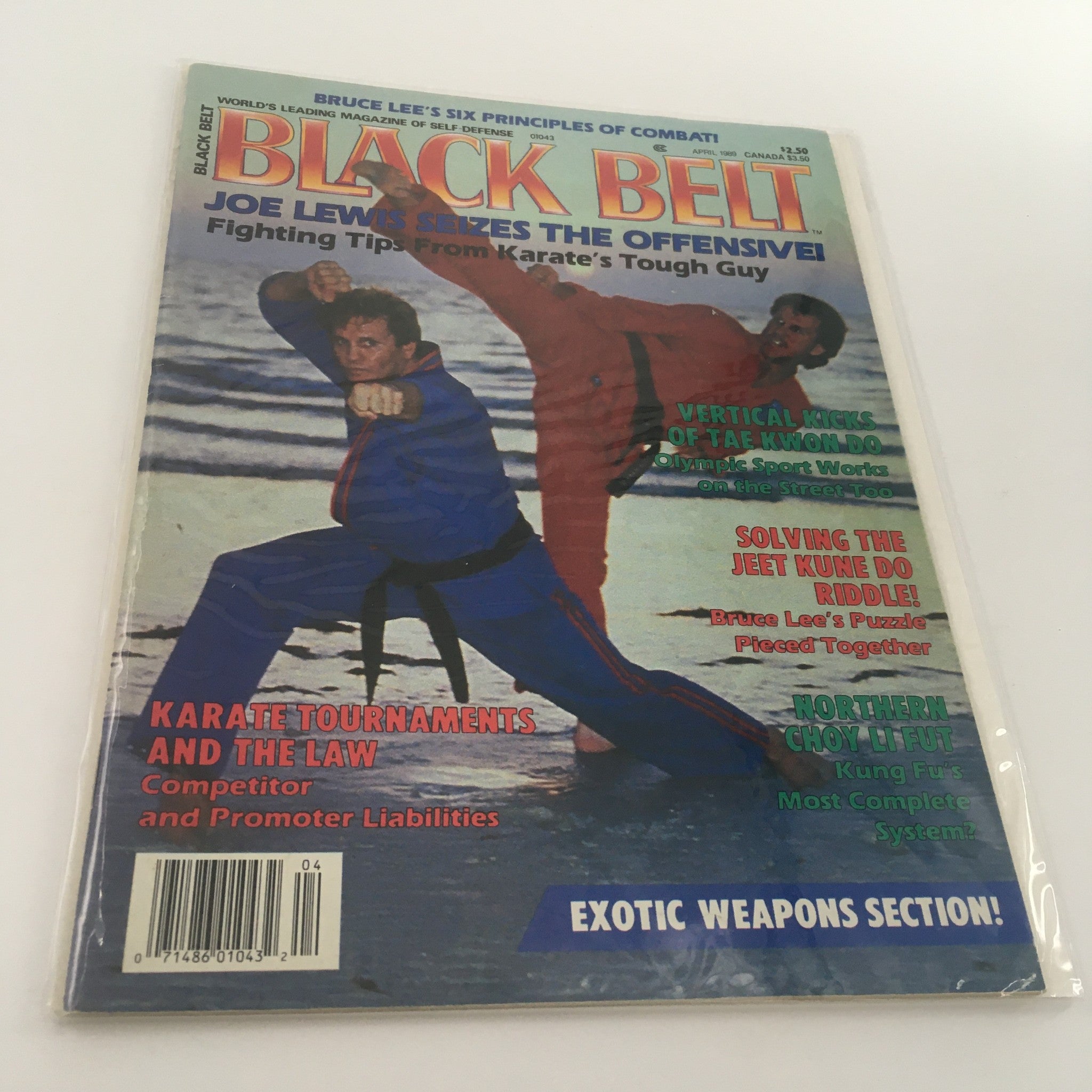 Black Belt Magazine April 1989 Northern Choy Li Fut Kung Fu System, Newsstand