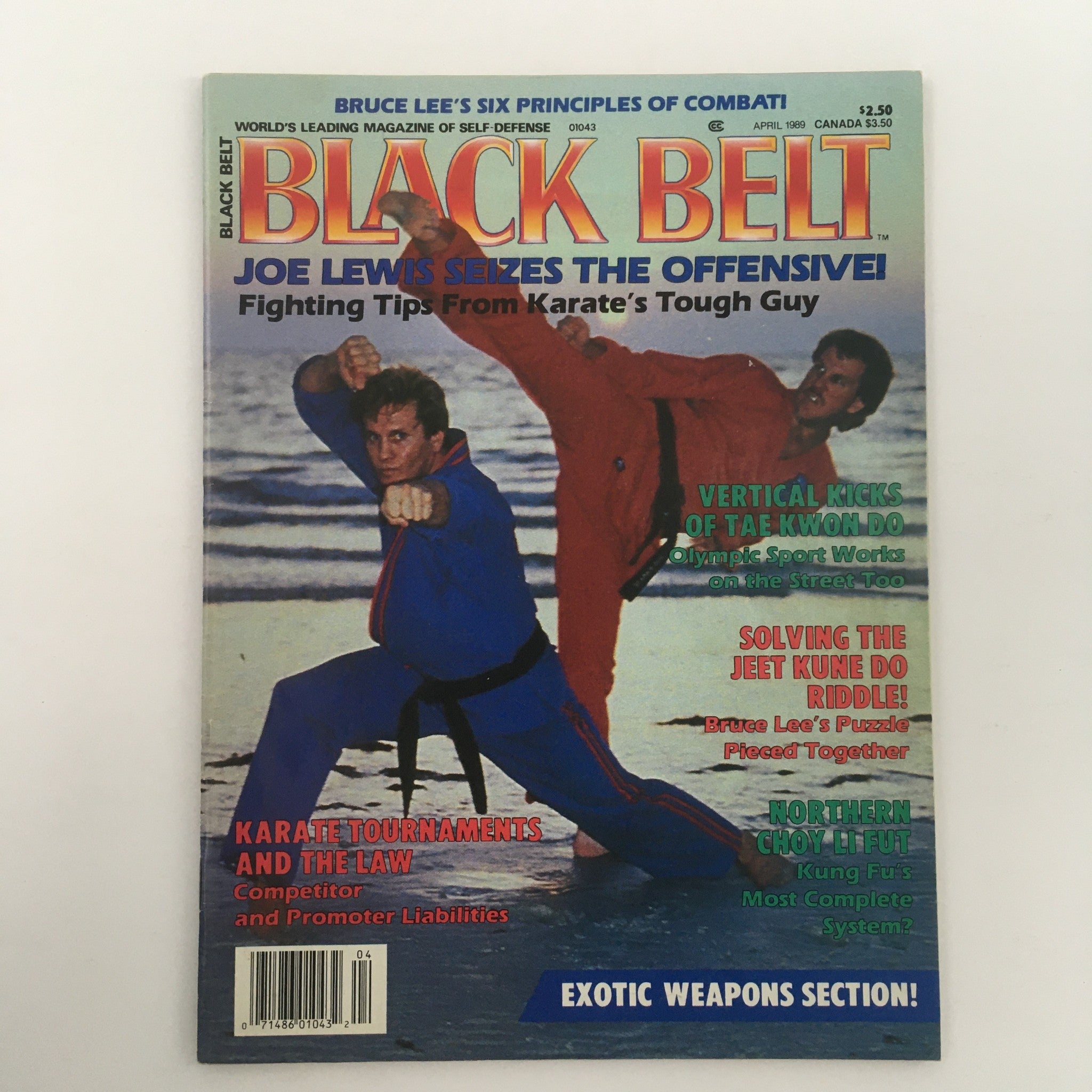 Black Belt Magazine April 1989 Northern Choy Li Fut Kung Fu System, Newsstand