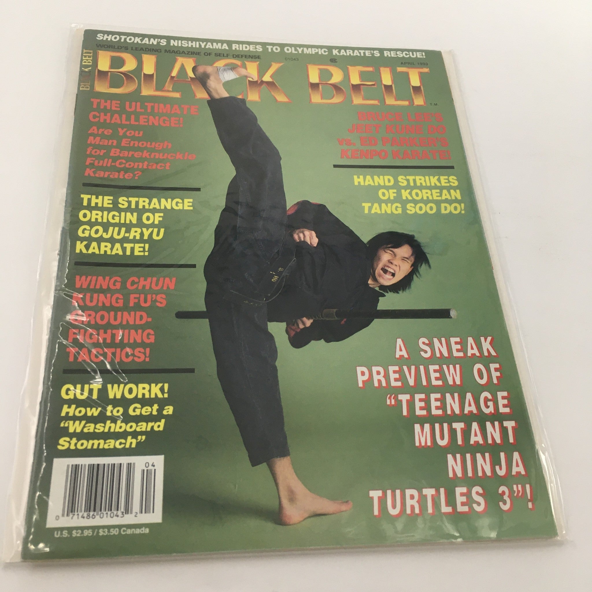 Black Belt Magazine April 1993 Bruce Lee Jeet Kune Do, Ed Parker Kenpo Newsstand