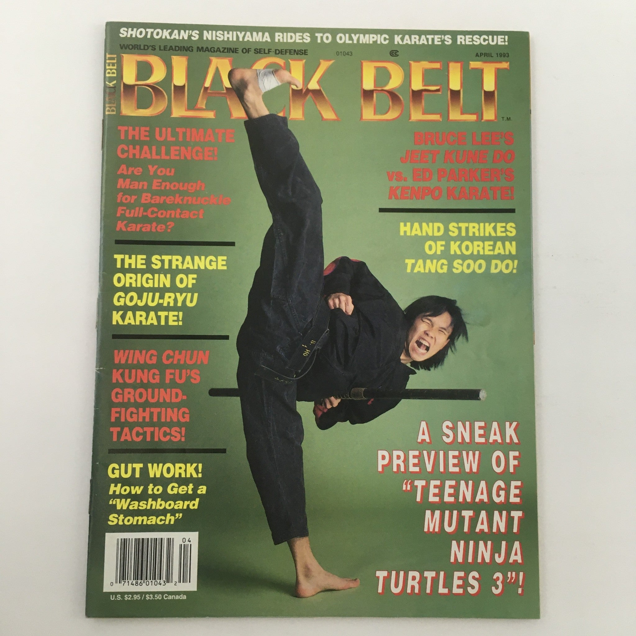 Black Belt Magazine April 1993 Bruce Lee Jeet Kune Do, Ed Parker Kenpo Newsstand