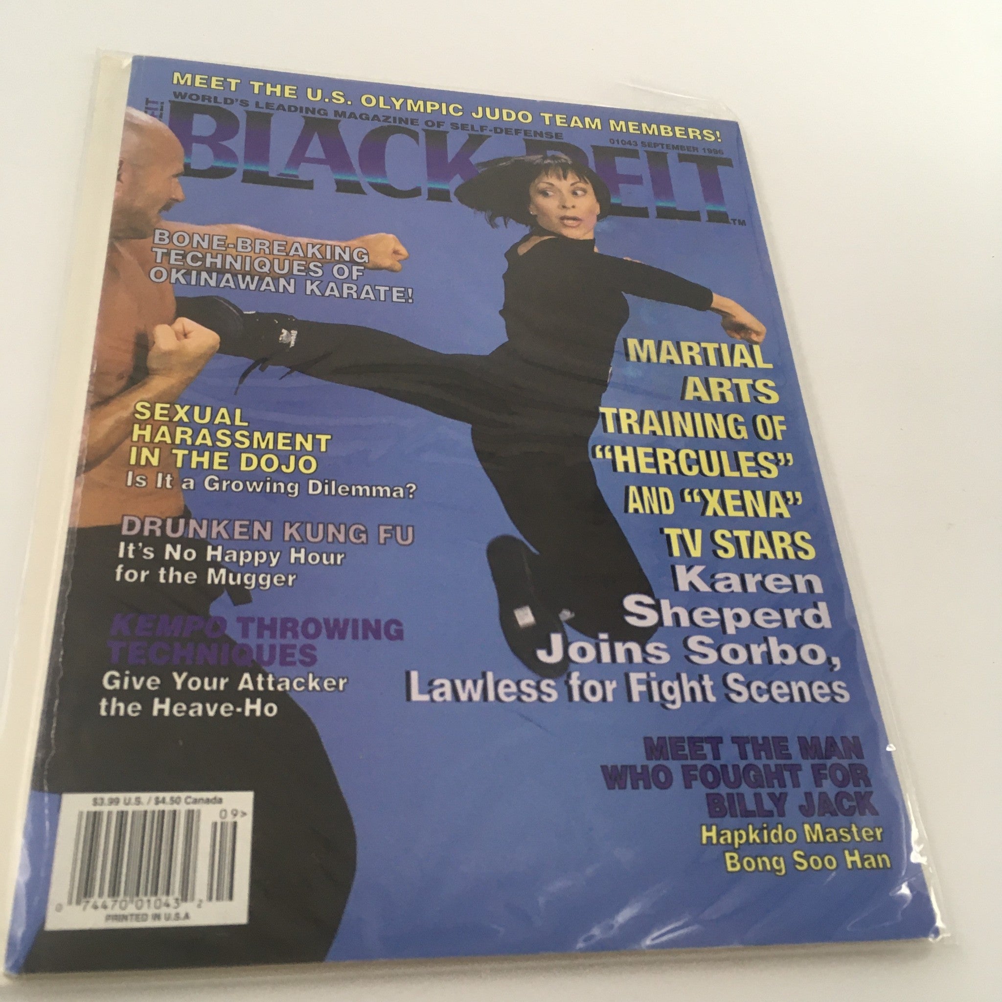 Black Belt Magazine September 1996 Karen Sheperd Joins Sorbo Newsstand