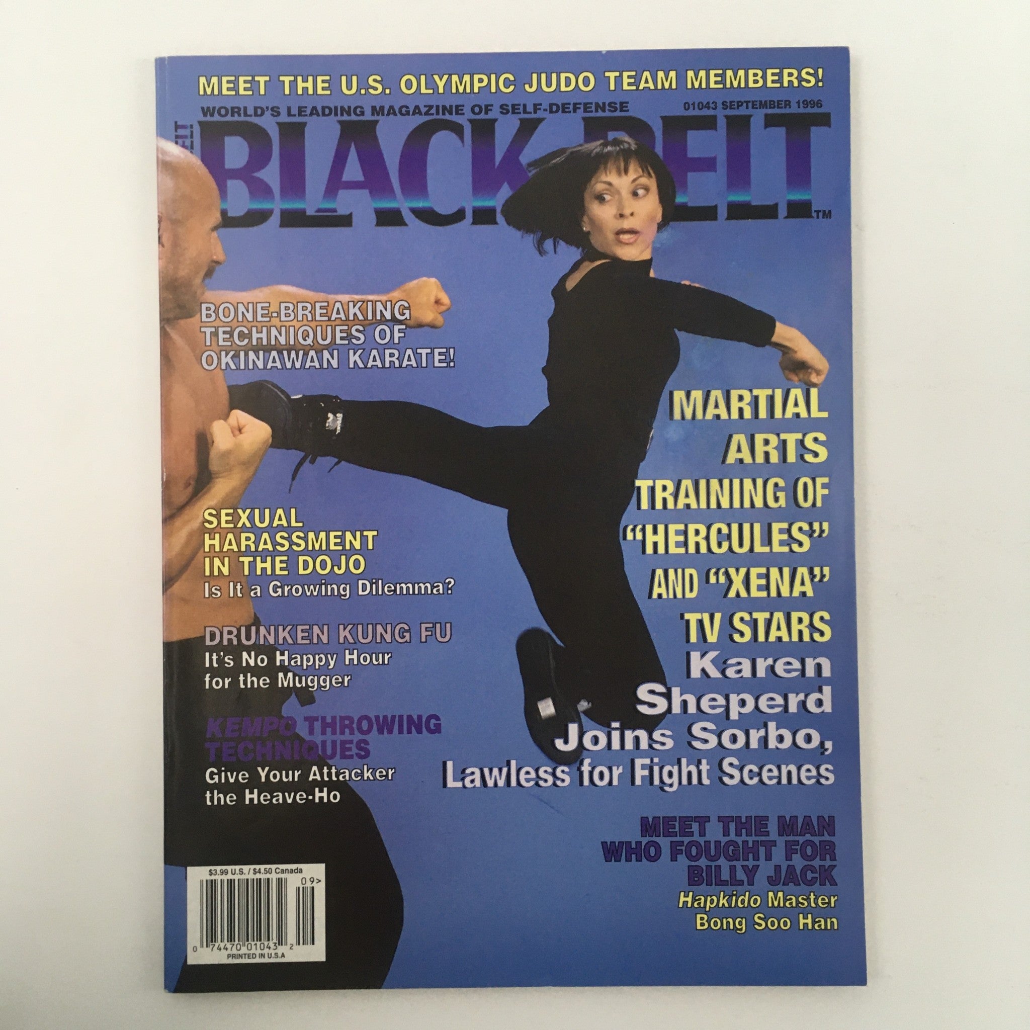 Black Belt Magazine September 1996 Karen Sheperd Joins Sorbo Newsstand