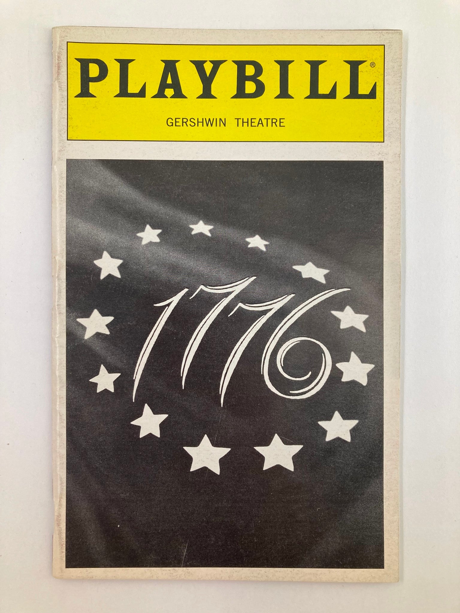 1998 Playbill Gershwin Theatre Brent Spiner, Pat Hingle in 1776 by Scott Ellis