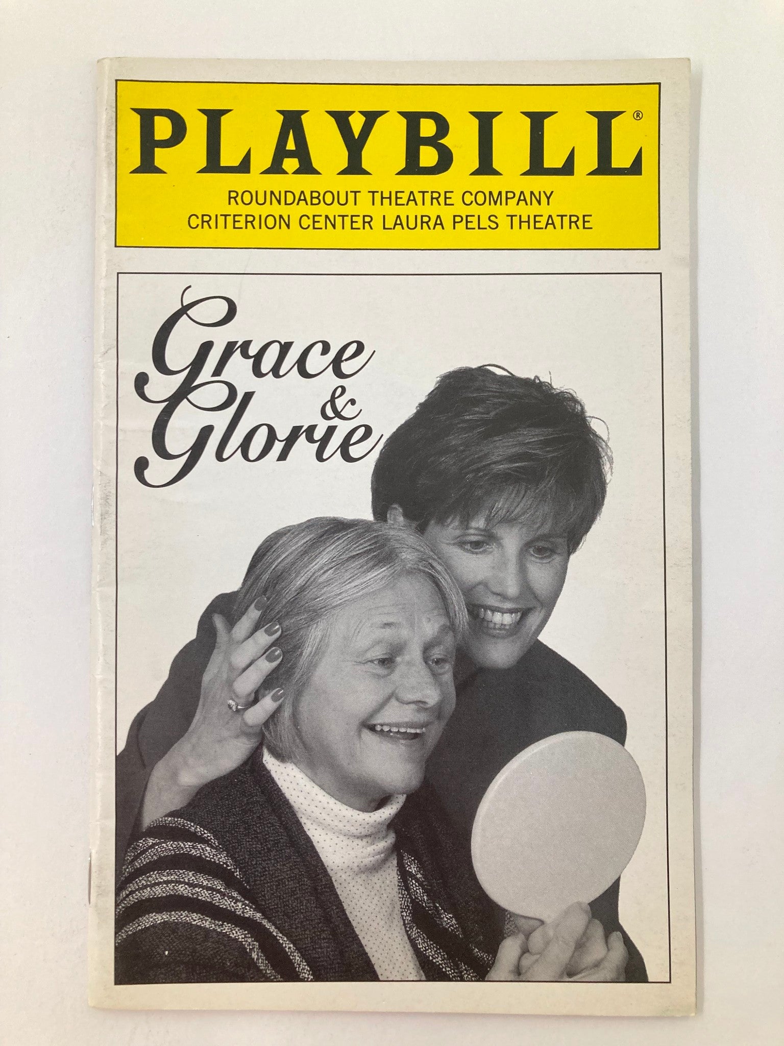 1996 Playbill Criterion Center Laura Pels Theatre Presents Grace & Glorie