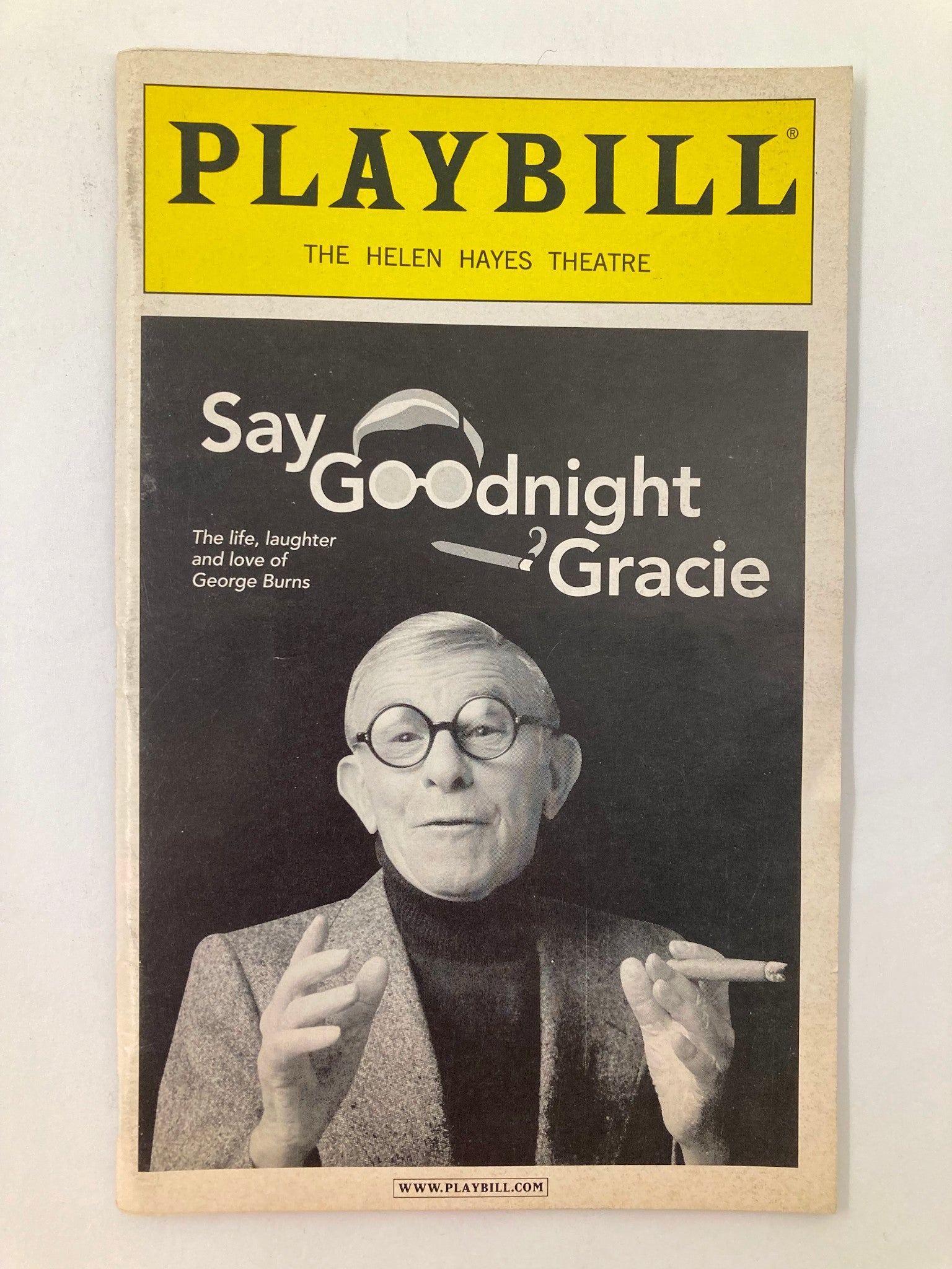 2002 Playbill The Helen Hayes Theatre Frank Gorshin in Say Goodnight Gracie