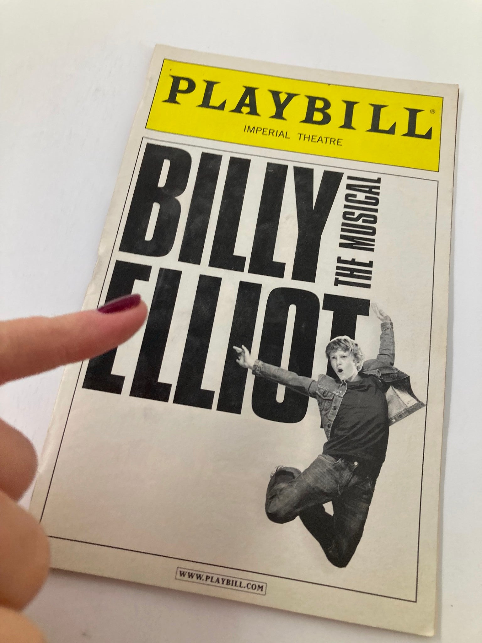 2010 Playbill Imperial Theatre Jacob Clemente in Billy Elliot The Musical