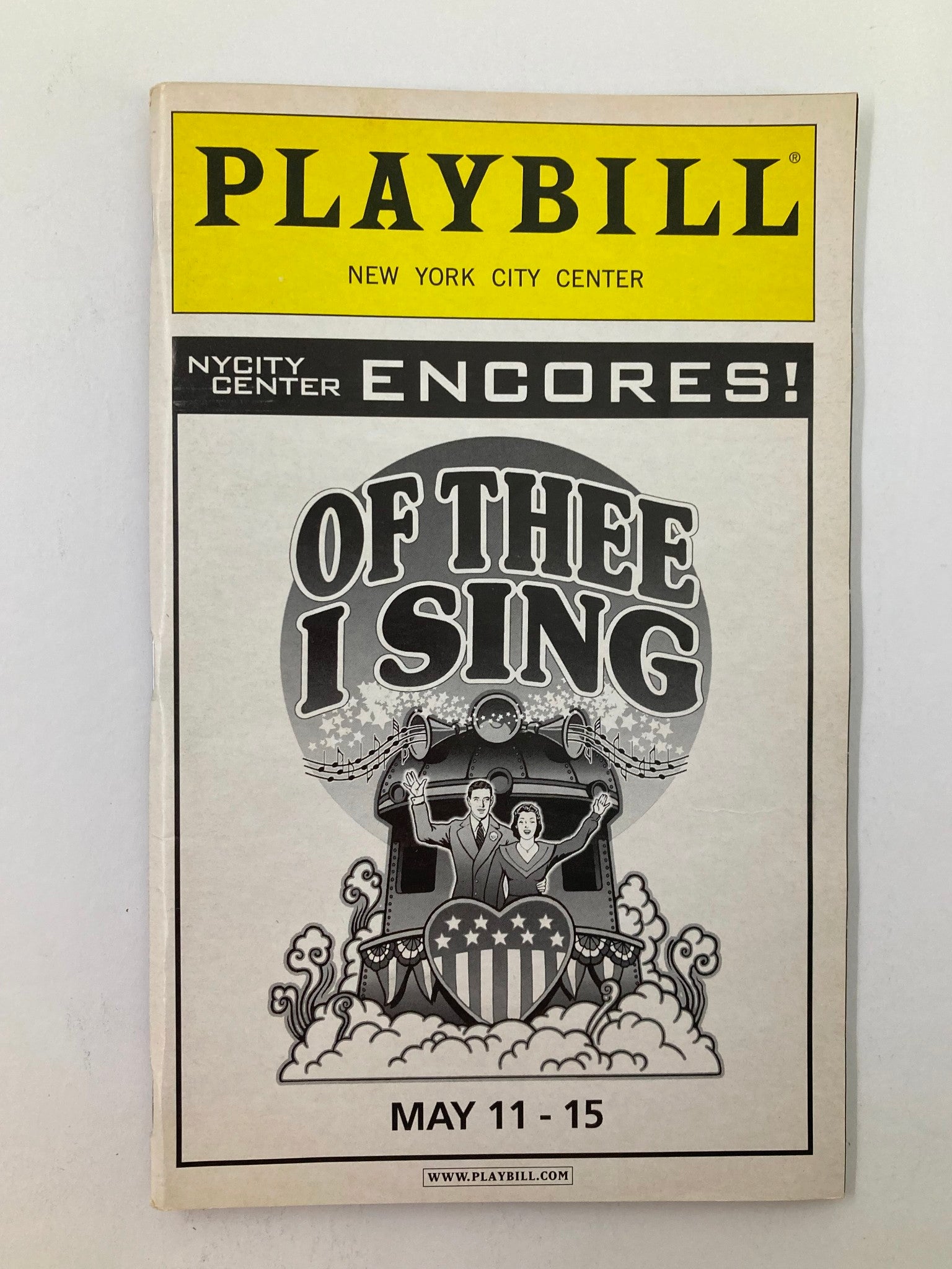 2006 Playbill New York City Center Victor Garber in Of Thee I Sing