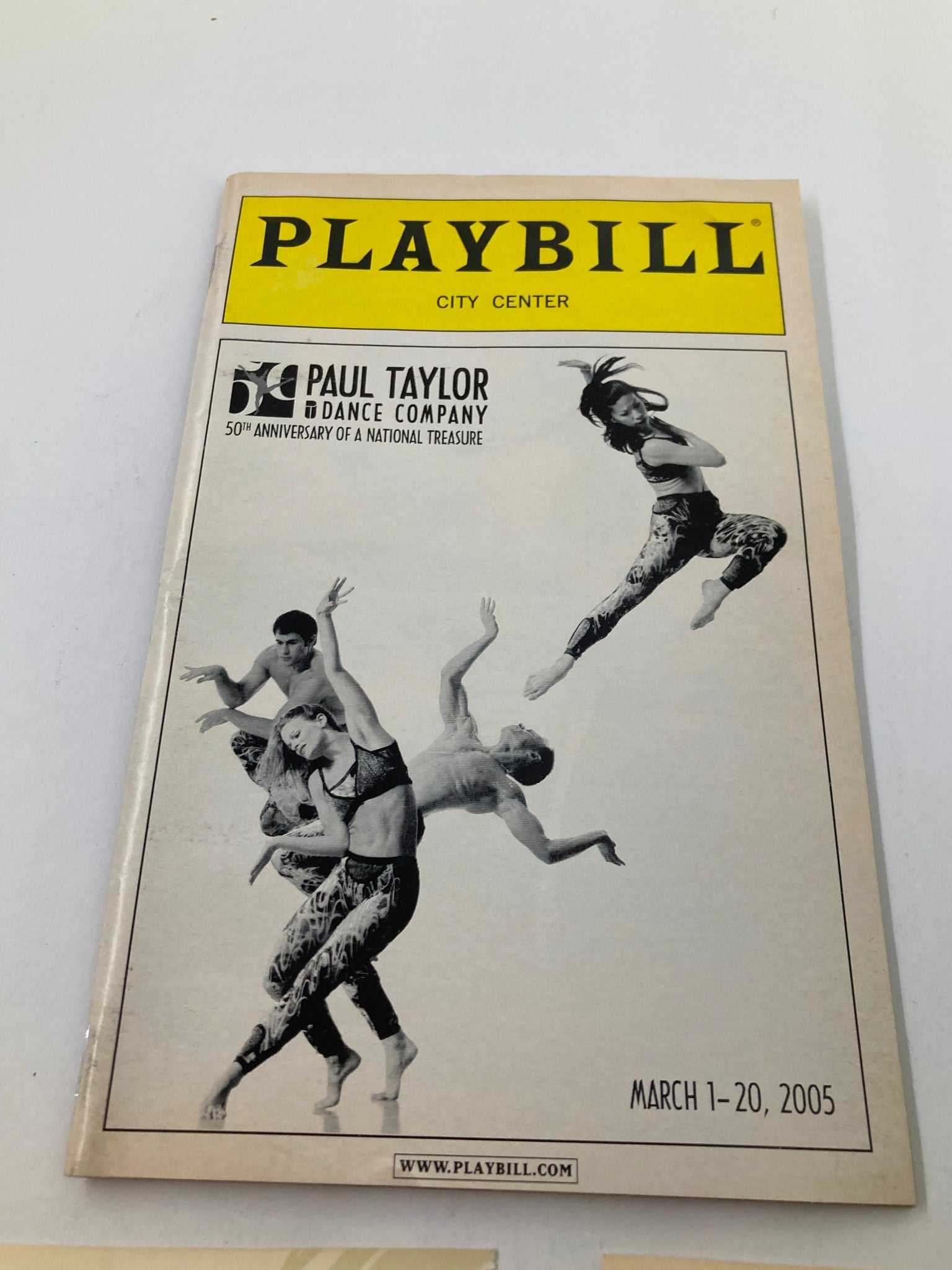 2005 Playbill New York City Center Patrick Corbin in Paul Taylor Dance Company