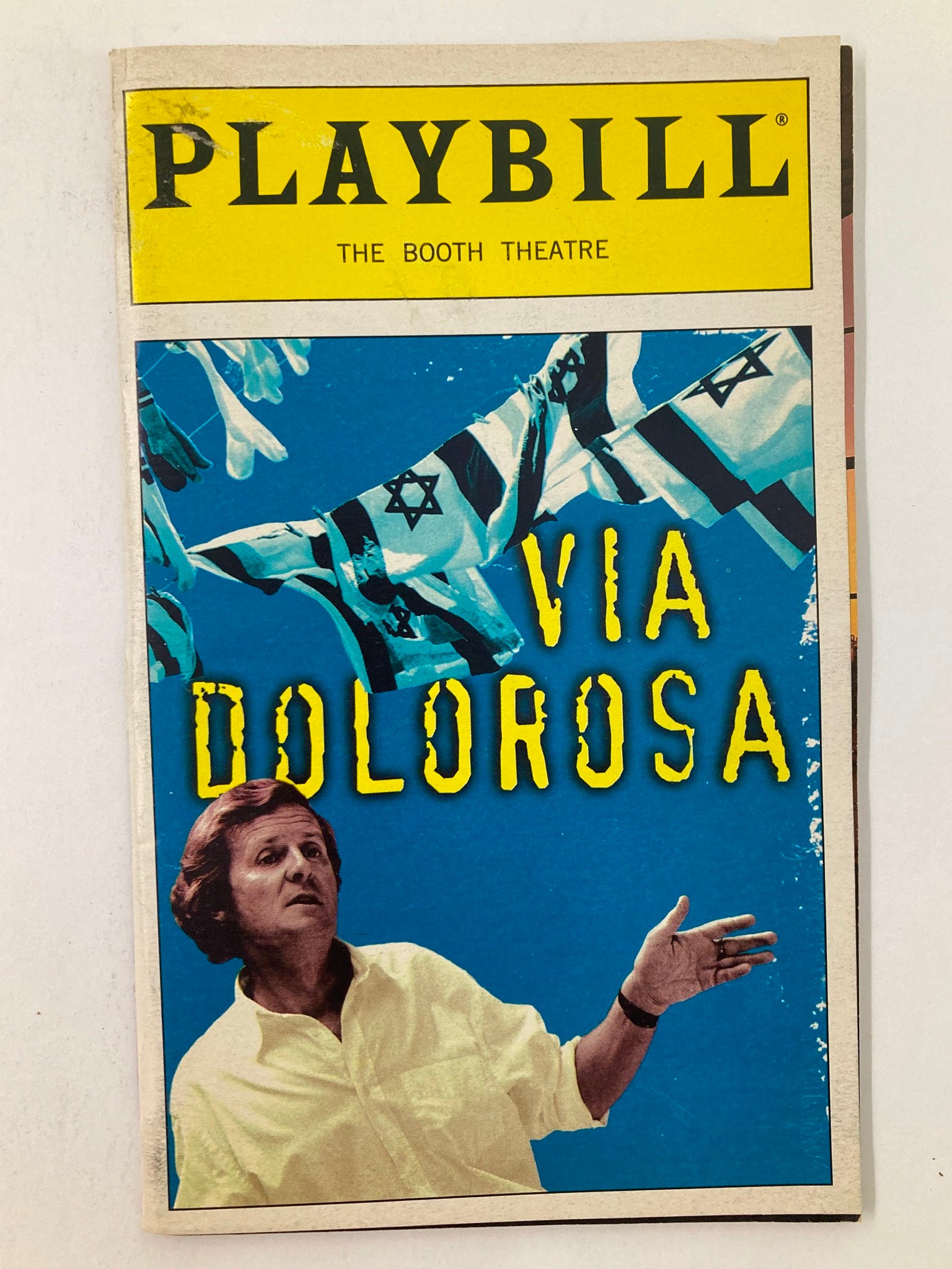 1999 Playbill Booth Theatre Via Dolorosa by Stephen Daldry