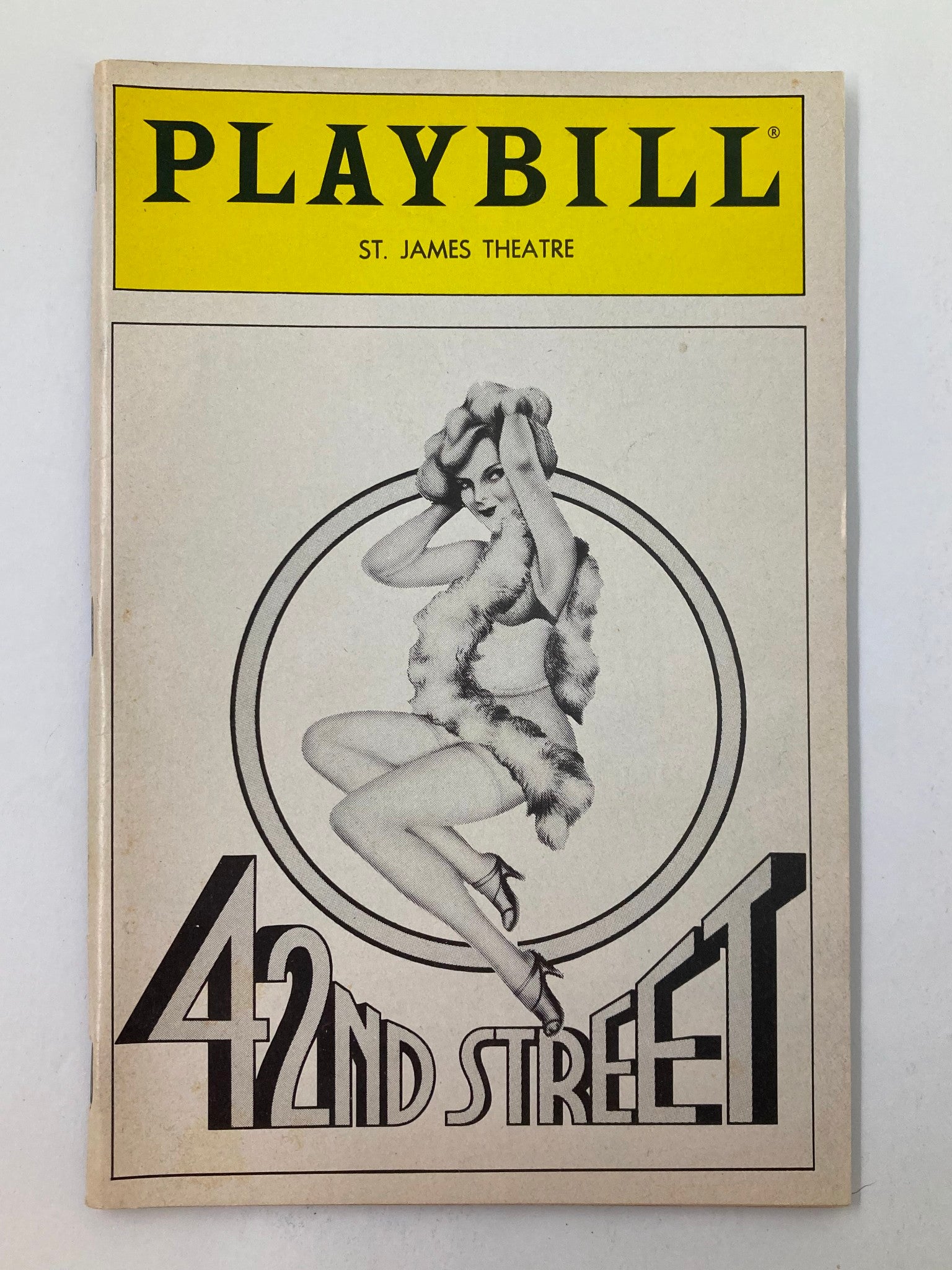 1988 Playbill St. James Theatre Elizabeth Allen, Jamie Ross in 42nd Street