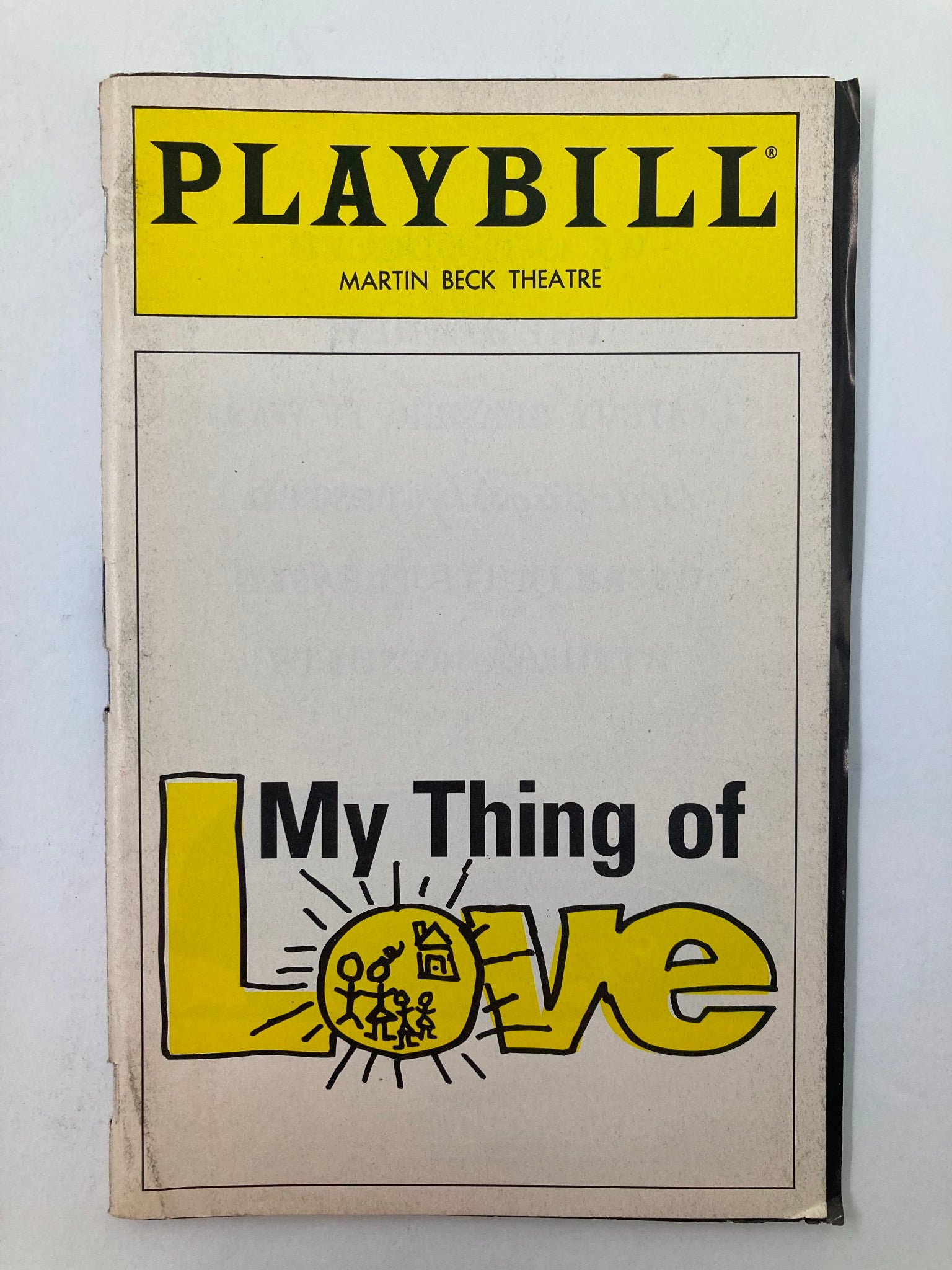 1995 Playbill Martin Beck Theatre Laurie Metcalf in My Thing of Love