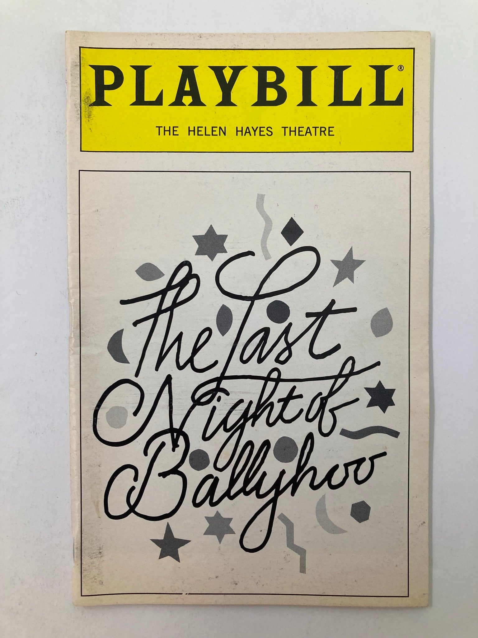 1997 Playbill Helen Hayes Theatre Jane Harmon in The Last Night of Ballyhoo