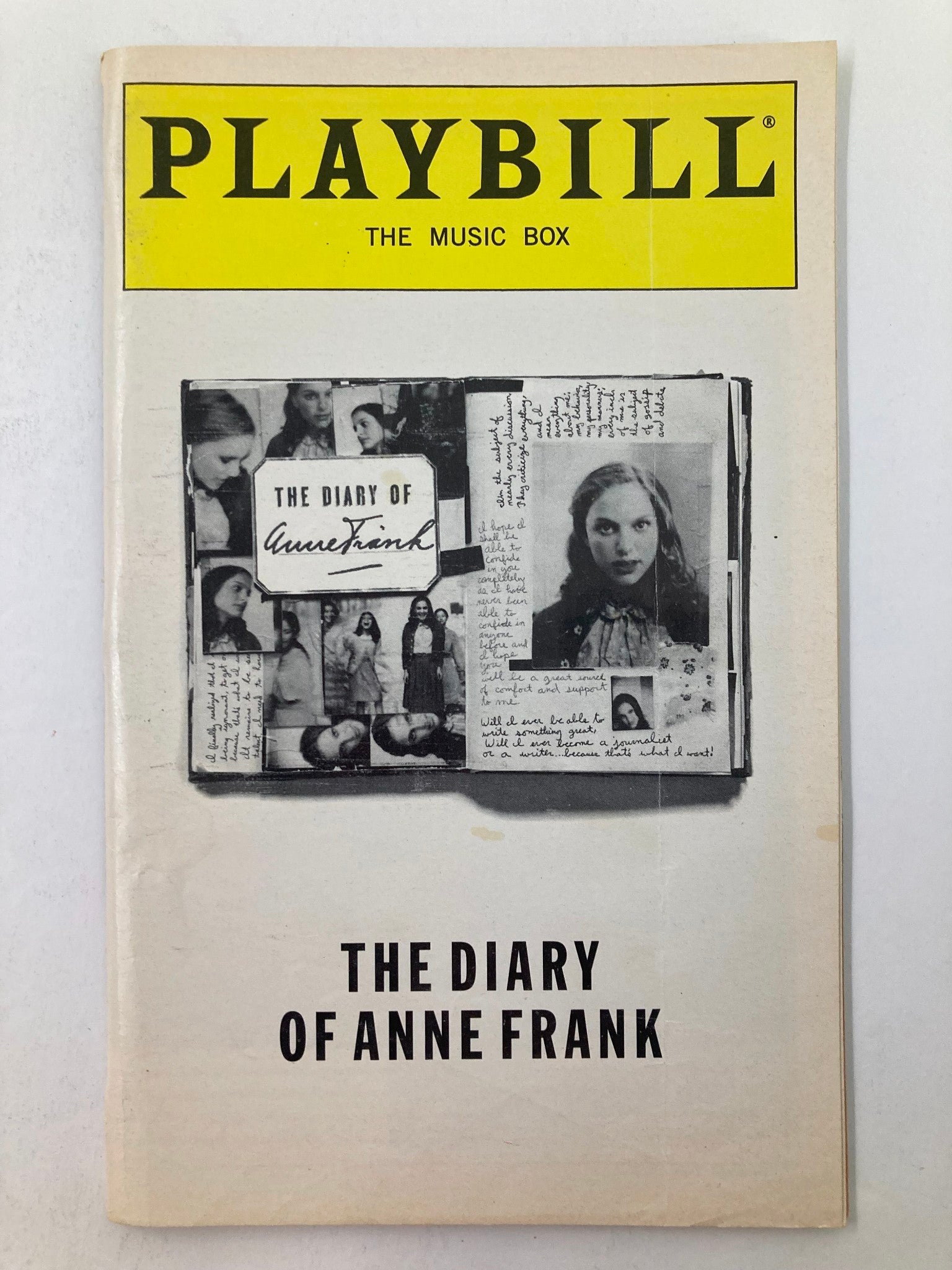 1997 Playbill The Music Box George Hearn, Linda Lavin in The Diary of Anne Frank