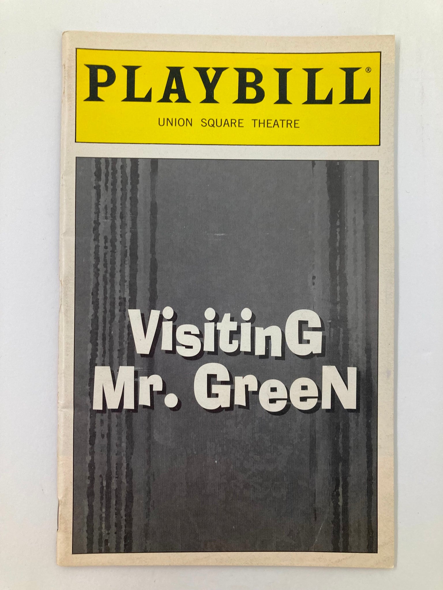 1998 Playbill Union Square Hal Linden, Mitchell Anderson in Visiting Mr. Green