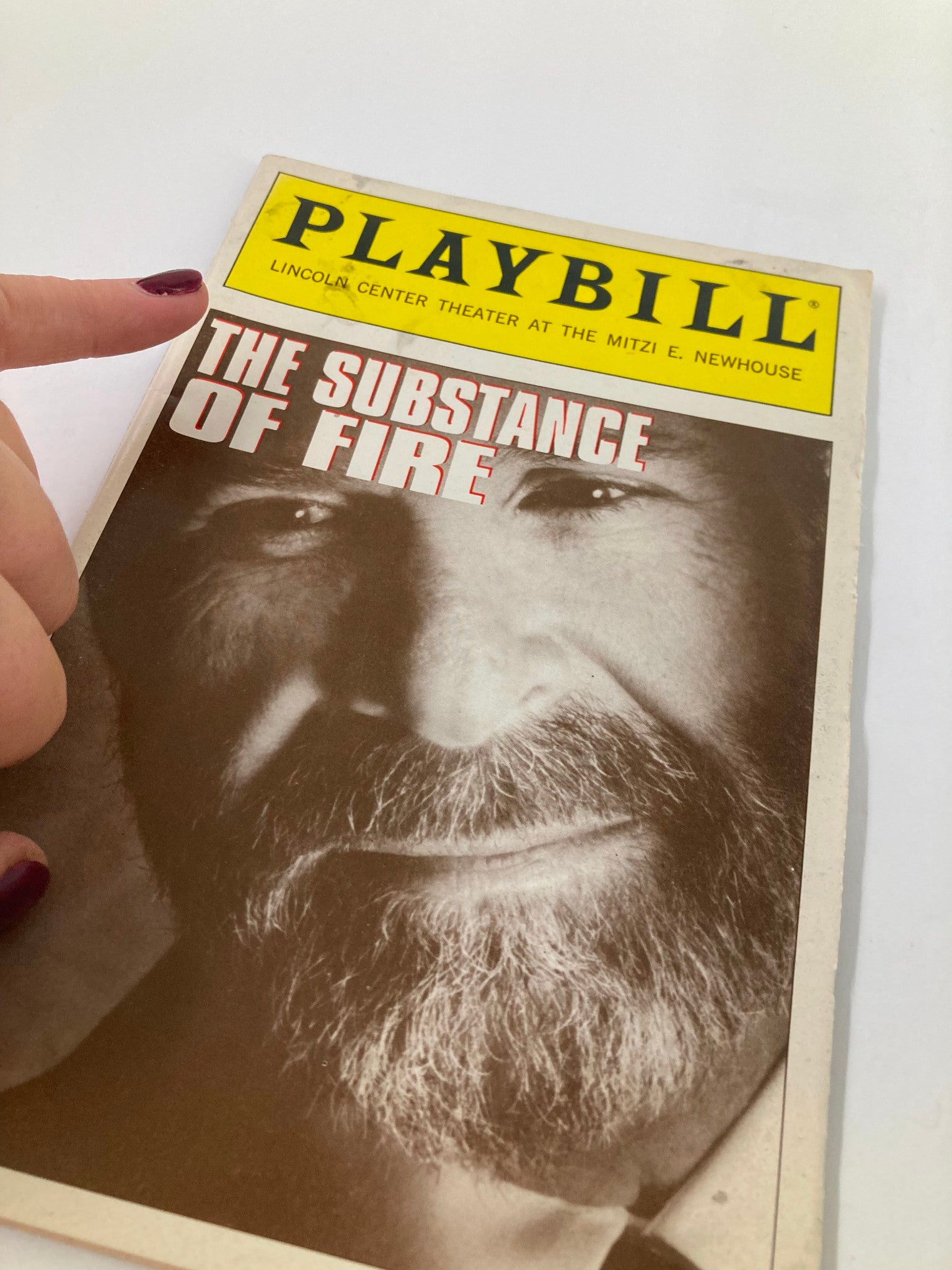 1992 Playbill The Mitzi E. Newhouse Patrick Breen in The Substance of Fire