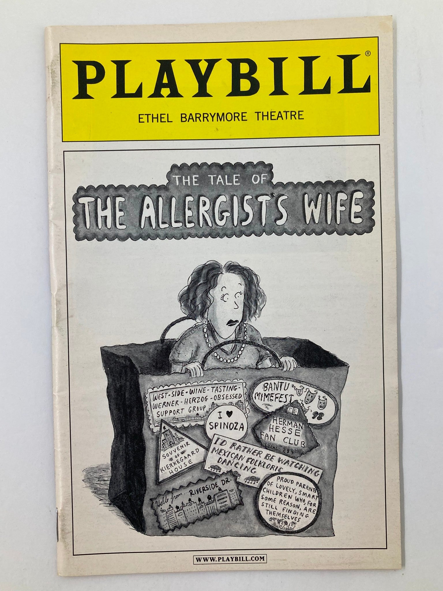 2002 Playbill Ethel Barrymore Theatre The Tale of The Allergists Wife