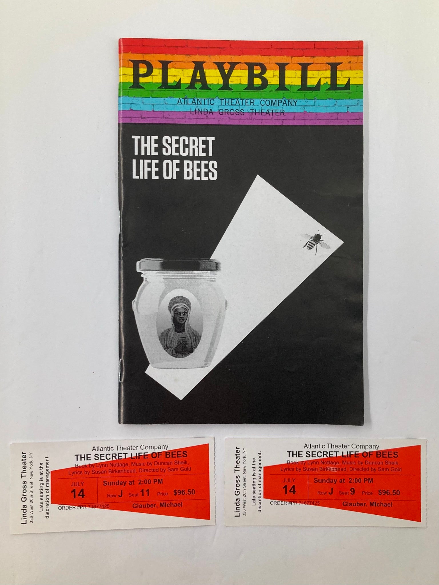 2019 Playbill Linda Gross Theater Romelda Teron in The Secret Life of Bees