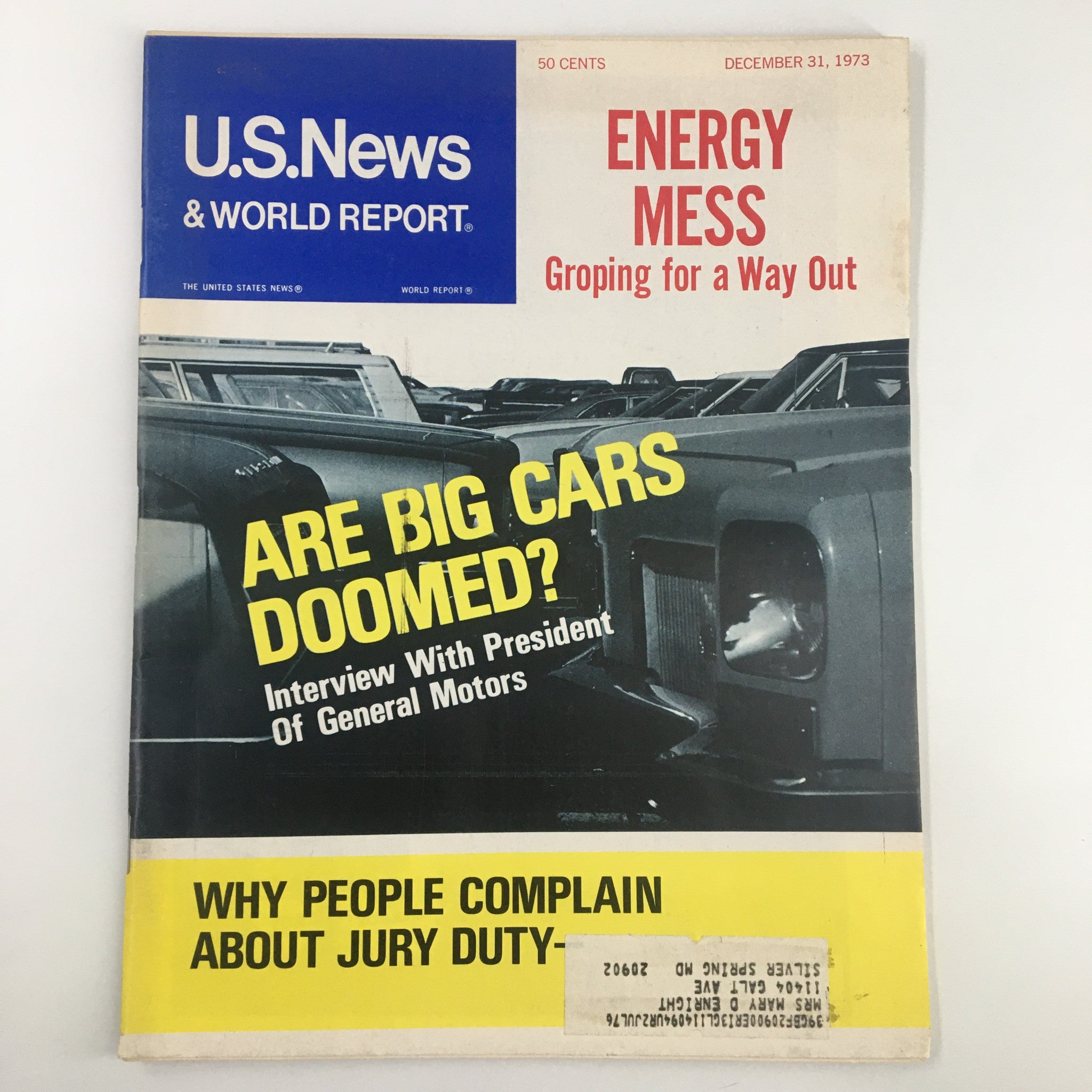 US News & World Report Magazine December 31 1973 People Complain About Jury Duty