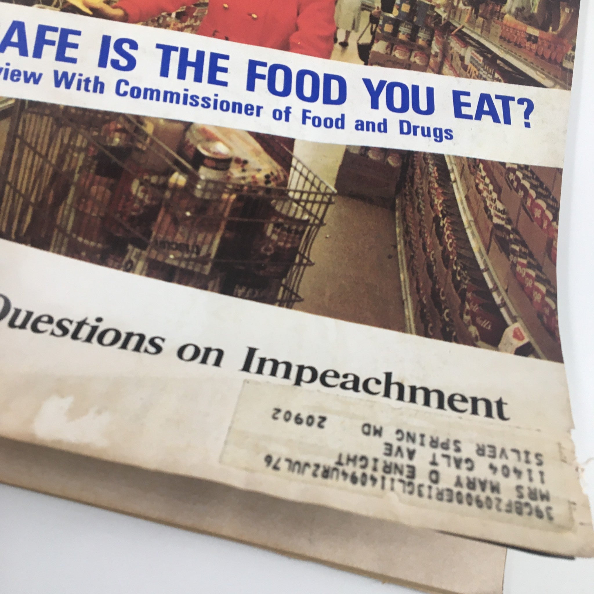 US News & World Report Magazine April 8 1974 How Safe is The Food You Eat