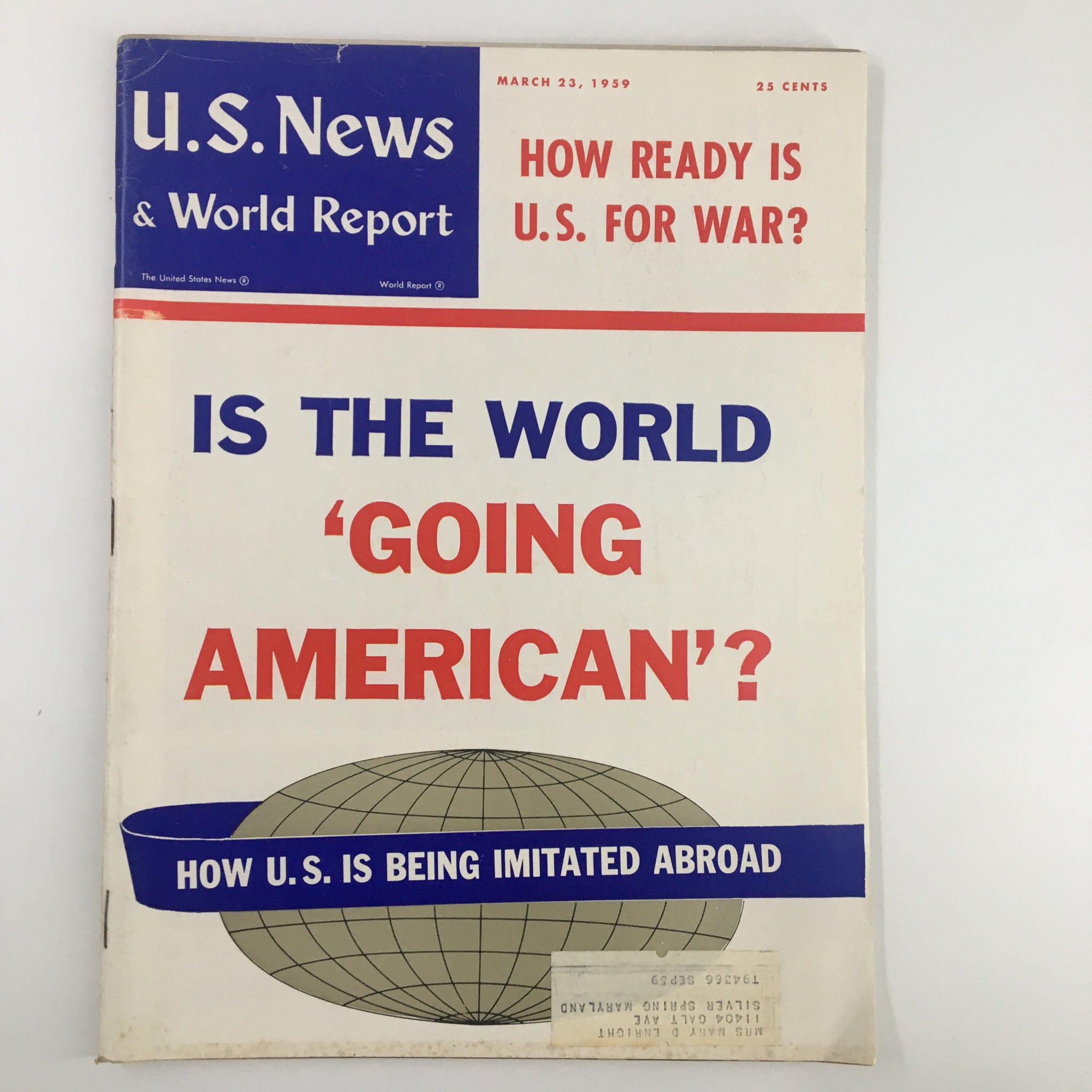 US News & World Report Magazine March 23 1959 How Ready is U.S. For War