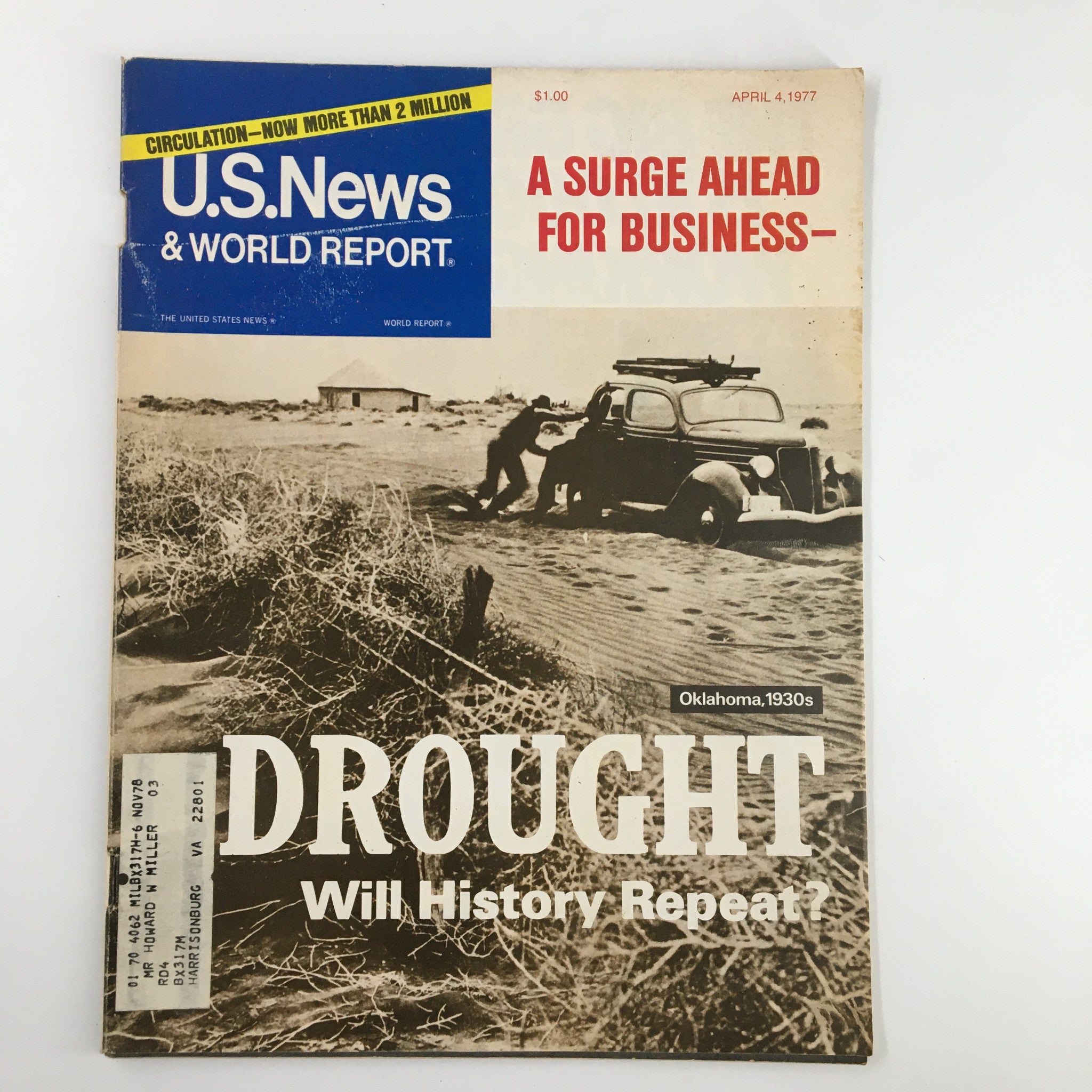 US News & World Report Magazine April 4 1977 Drought Will History Repeat?