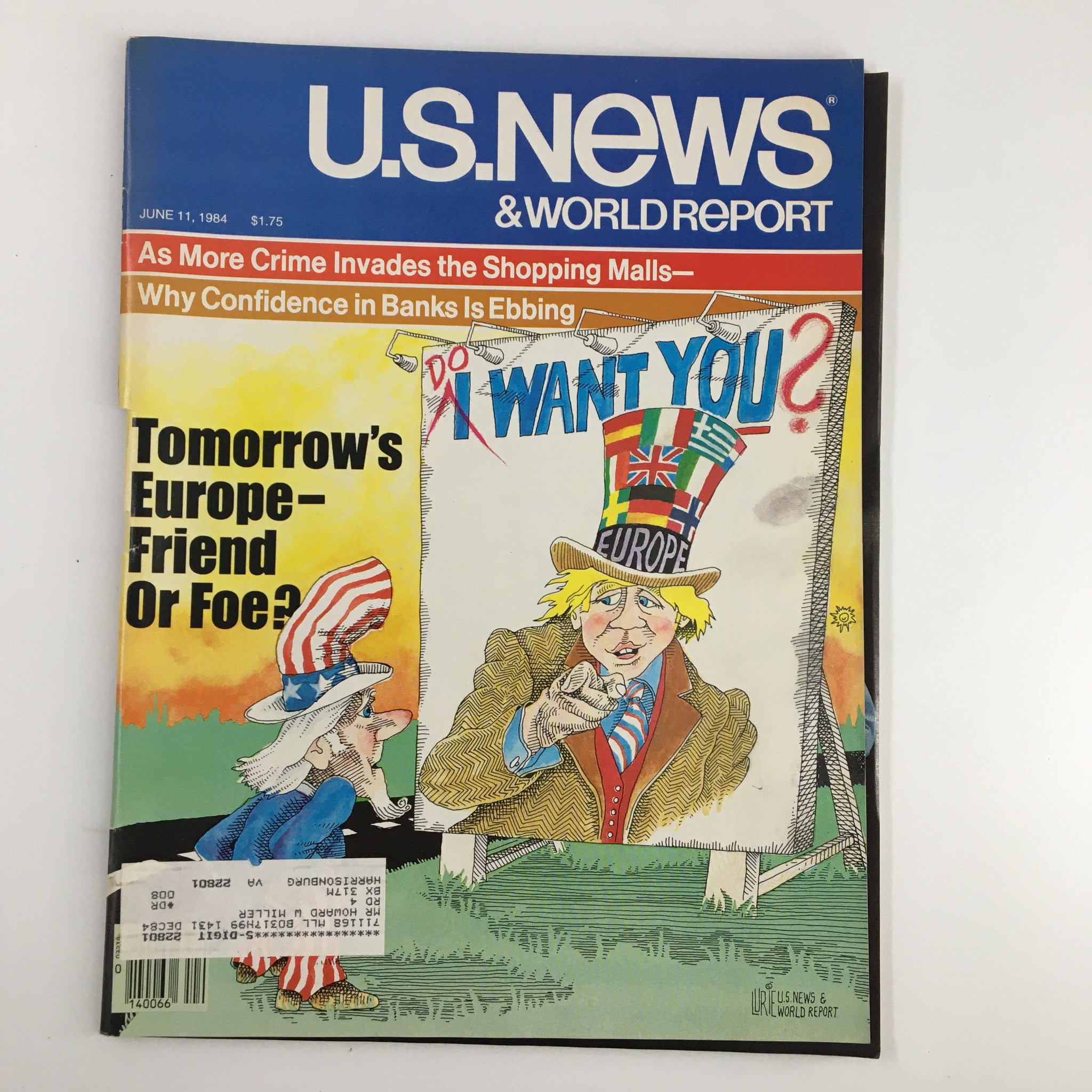 US News & World Report Magazine June 11 1984 Tomorrow's Europe Friend or Foe?