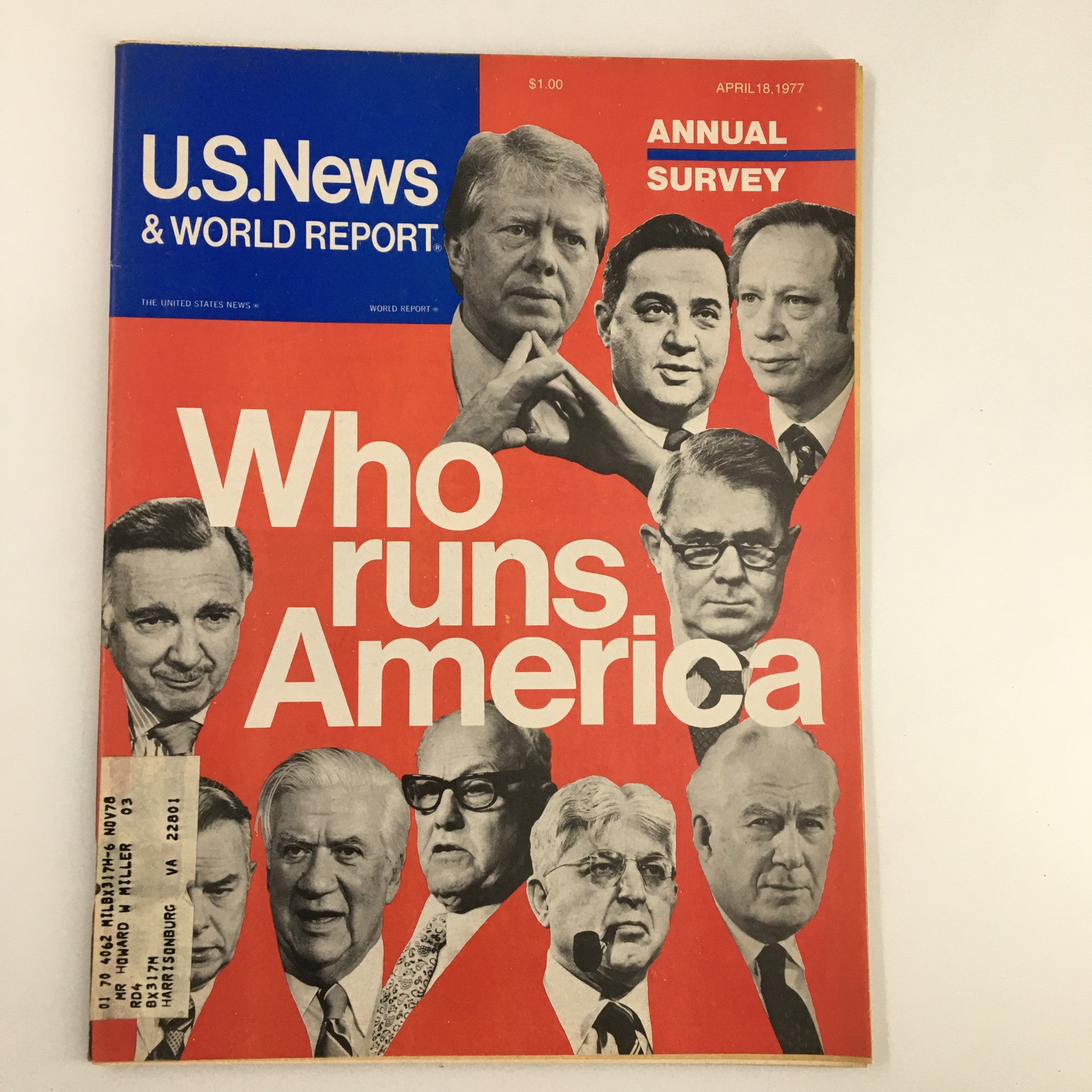 US News & World Report Magazine April 18 1977 Who Runs America Annual Survey