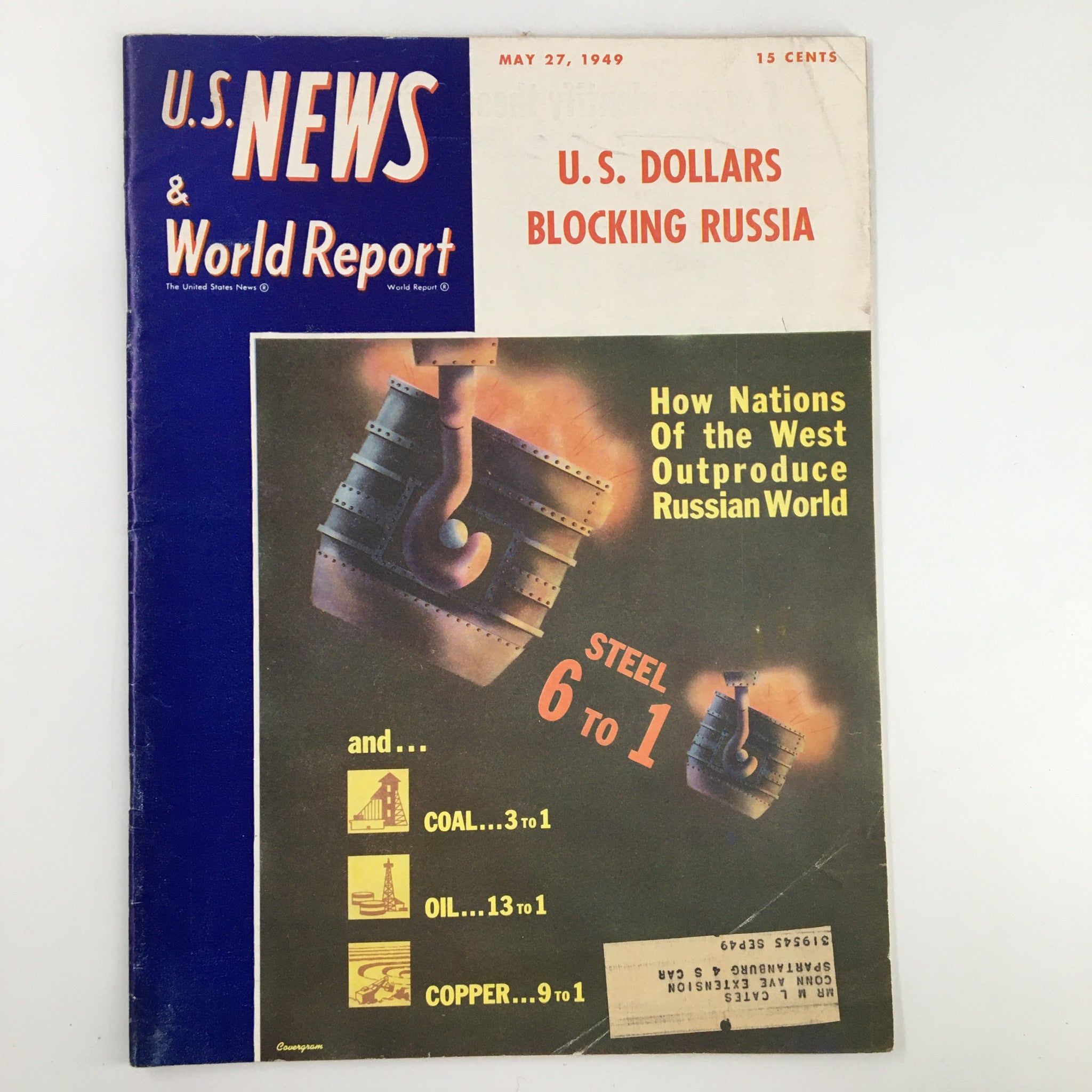 US News & World Report Magazine May 27 1949 U.S. Dollars Blocking Russia