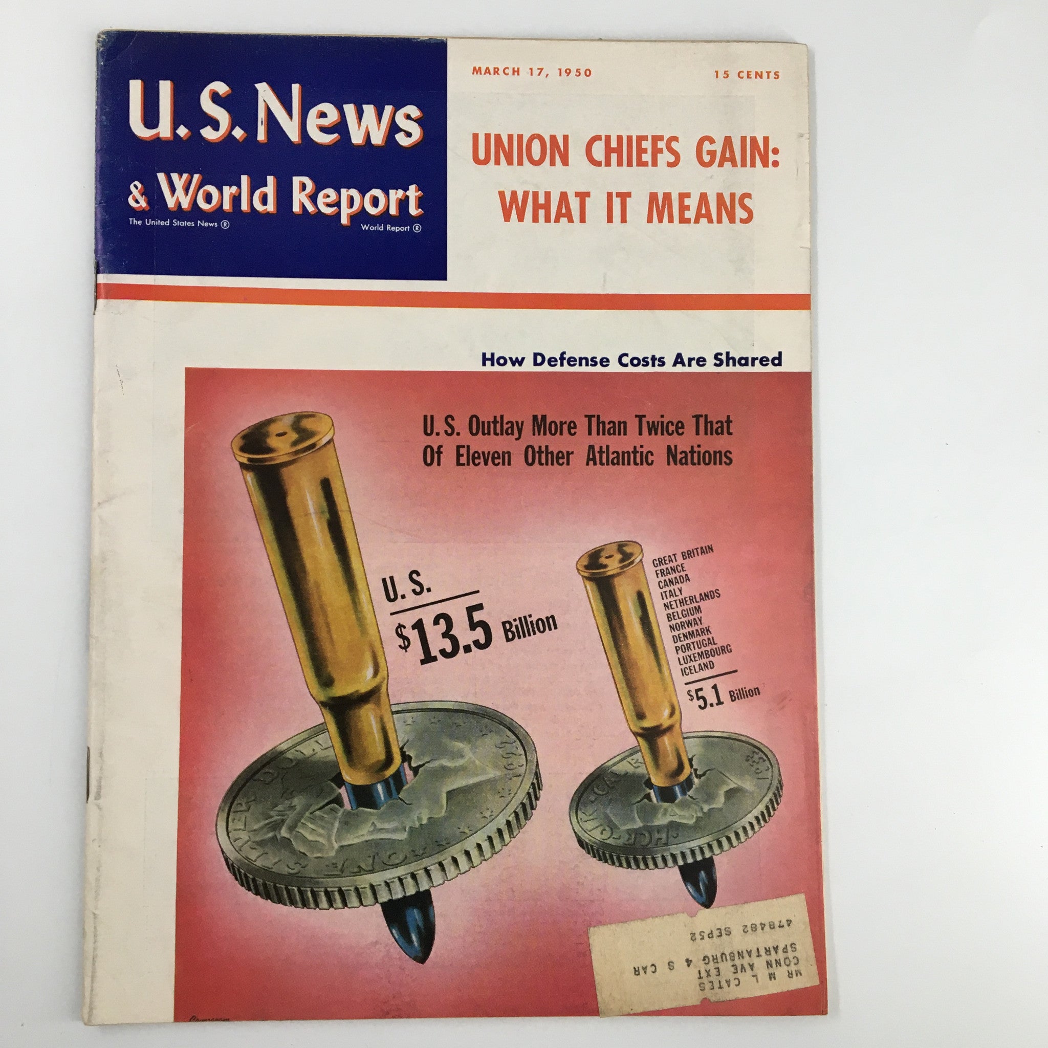 US News & World Report Magazine March 17 1950 Union Chiefs Gain What it Means