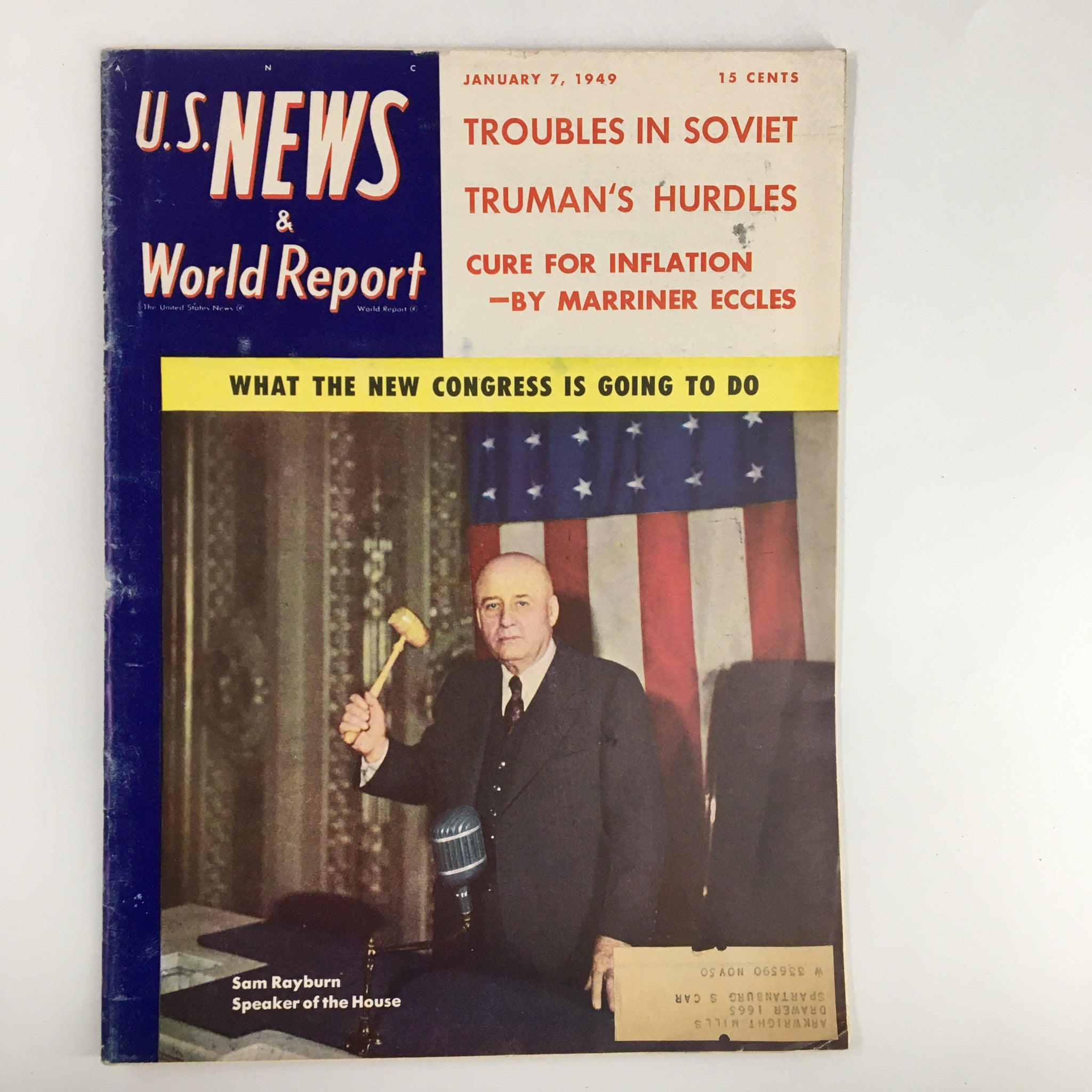 US News & World Report Magazine January 7 1949 Harry S. Truman's Hurdles