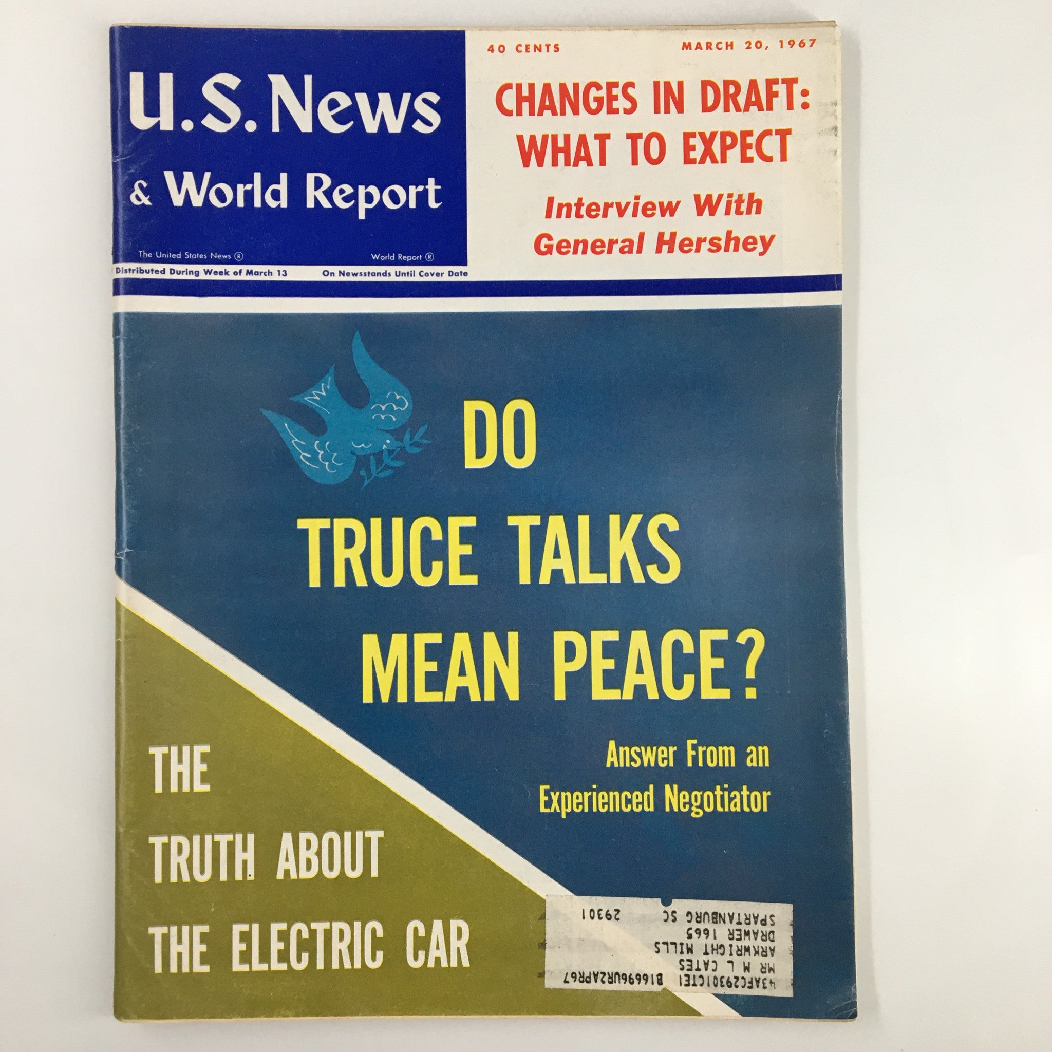 US News & World Report Magazine March 20 1947 Do Truce Talks Mean Peace?