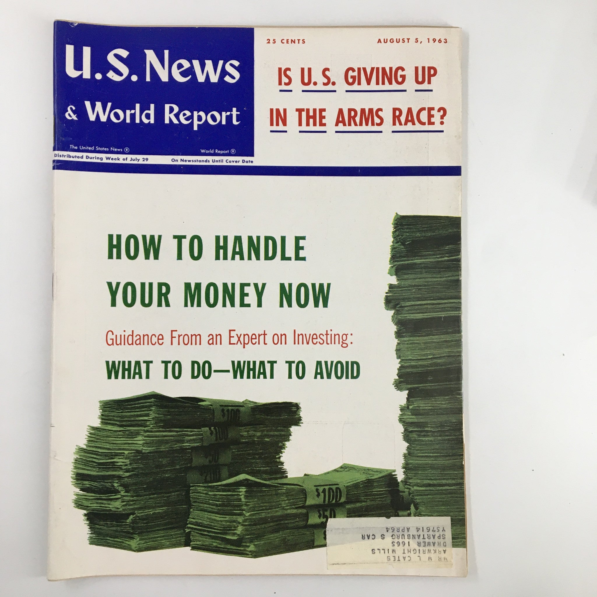 US News & World Report Magazine August 5 1963 How To Handle Your Money