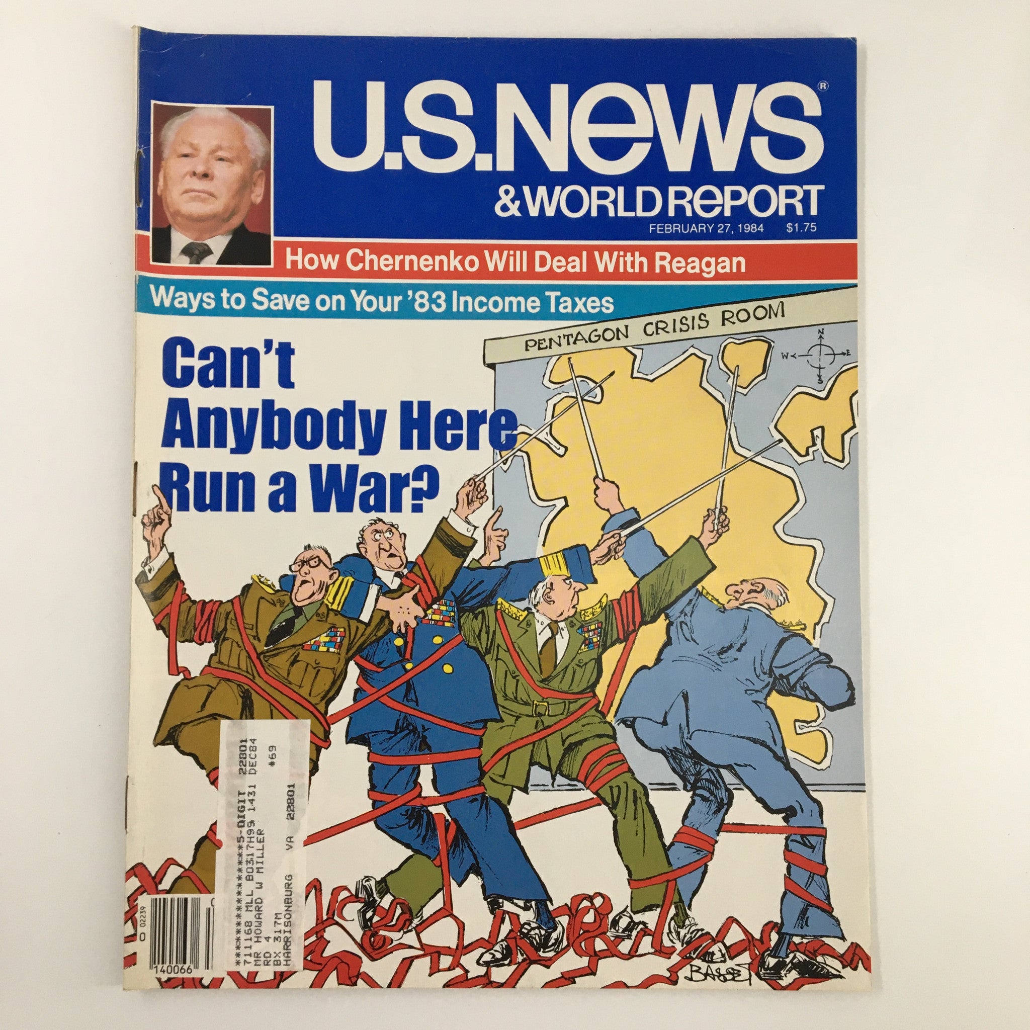 US News & World Report Magazine February 27 1984 How Cherenko Will Deal Reagan