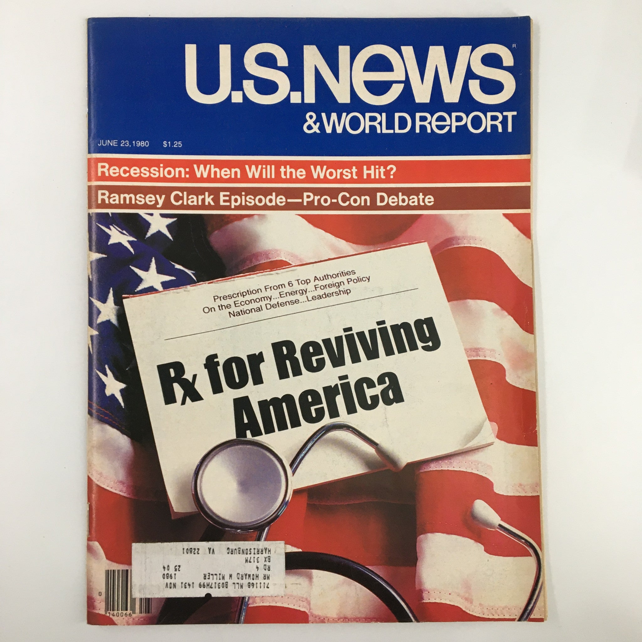 US News & World Report Magazine June 23 1980 Rx for Reviving America