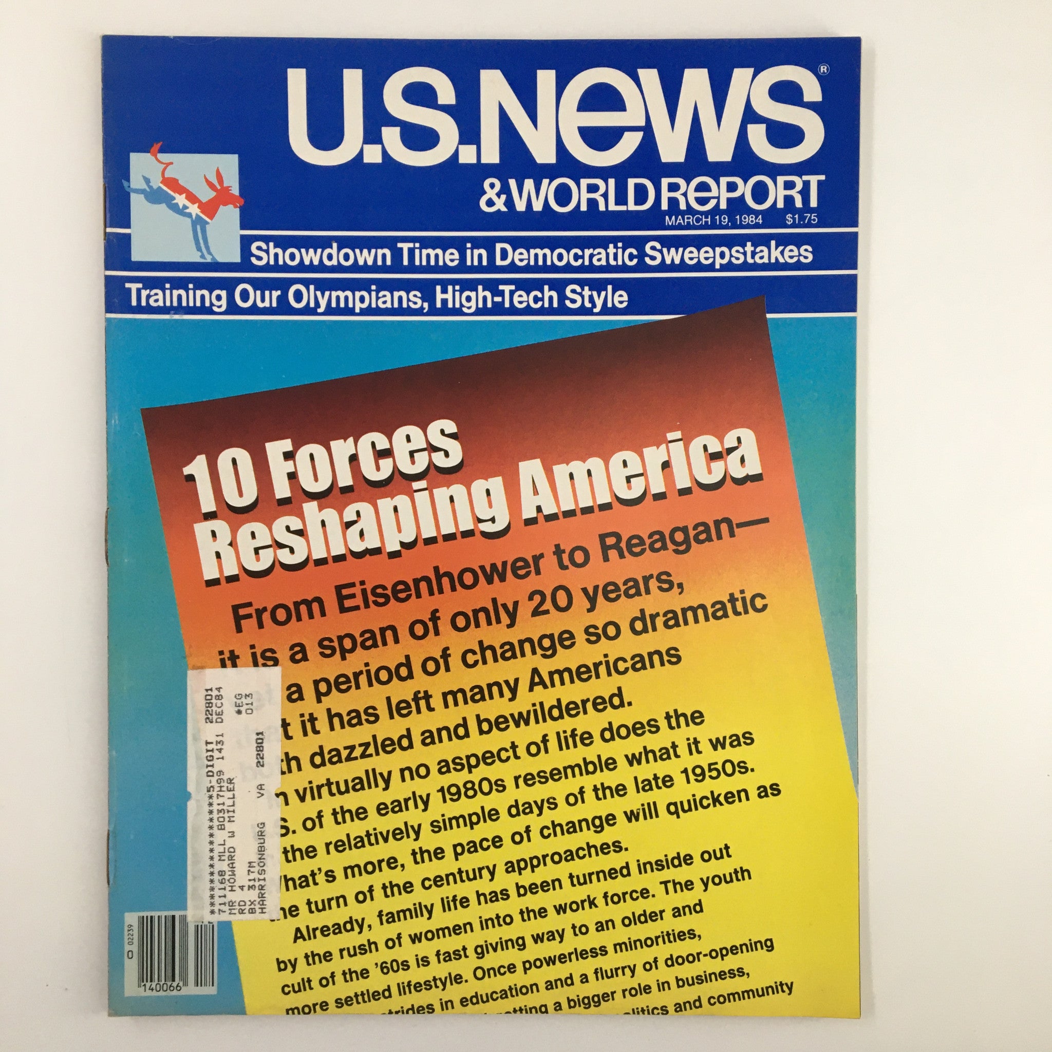 US News & World Report Magazine March 19 1984 Training Our Olympians High-Tech