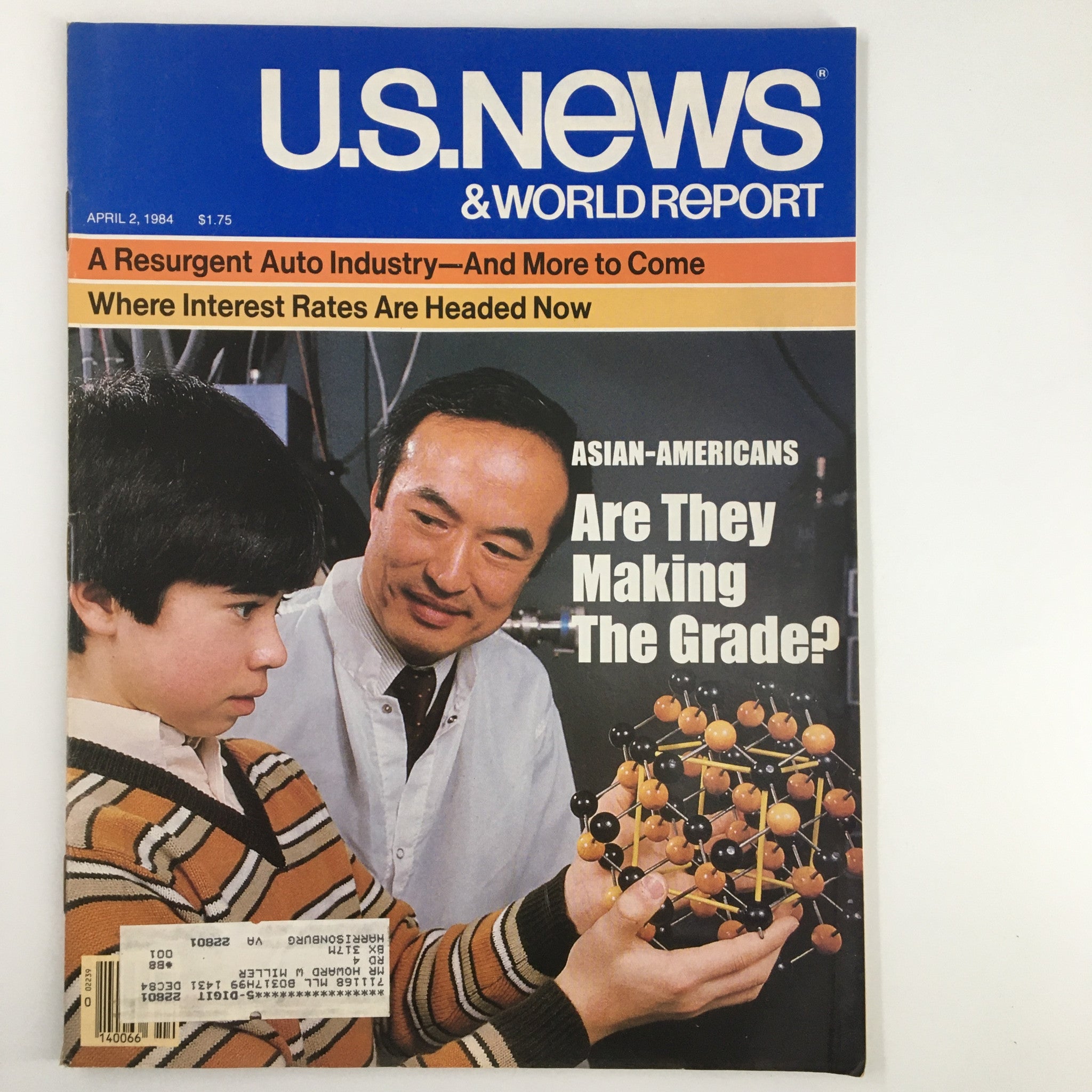 US News & World Report Magazine April 2 1984 A Resurgent Auto Industry and More