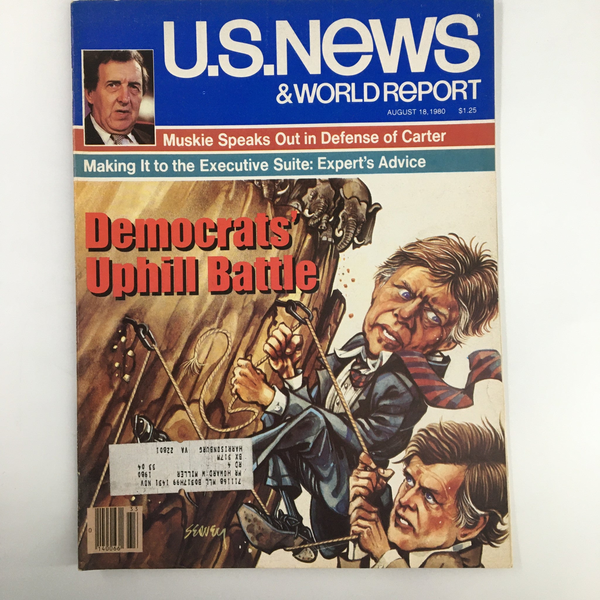 US News & World Report Magazine August 18 1980 Muskie Speaks Out in Defense