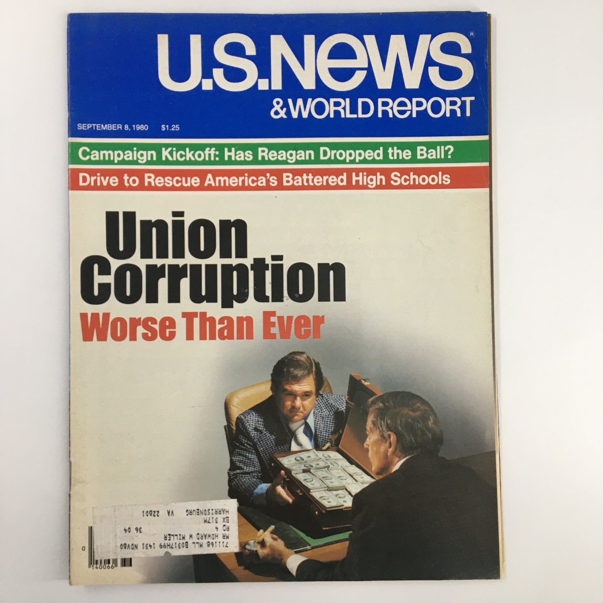 US News & World Report Magazine September 8 1980 Union Corruption Worse Ever