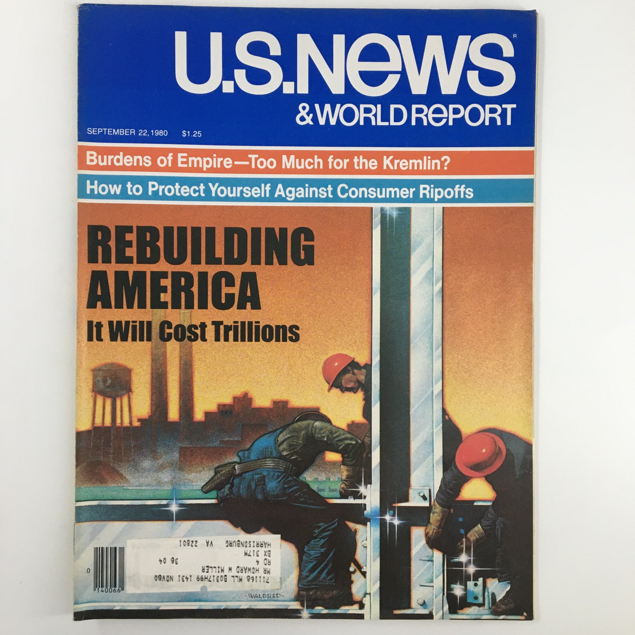 US News & World Report Magazine September 22 1980 Too Much for the Kremlin