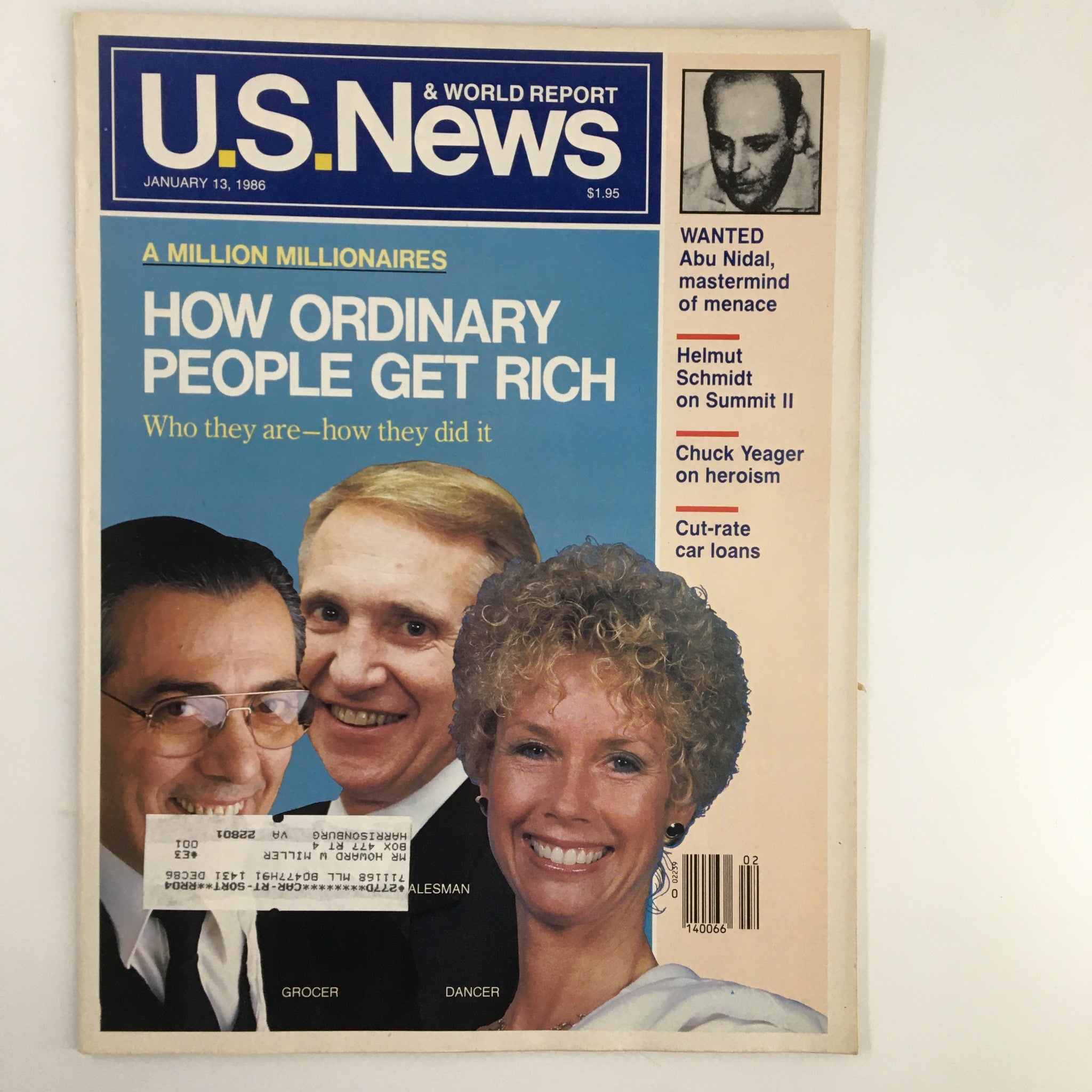 US News & World Report Magazine January 13 1986 How Ordinary People Get Rich VG