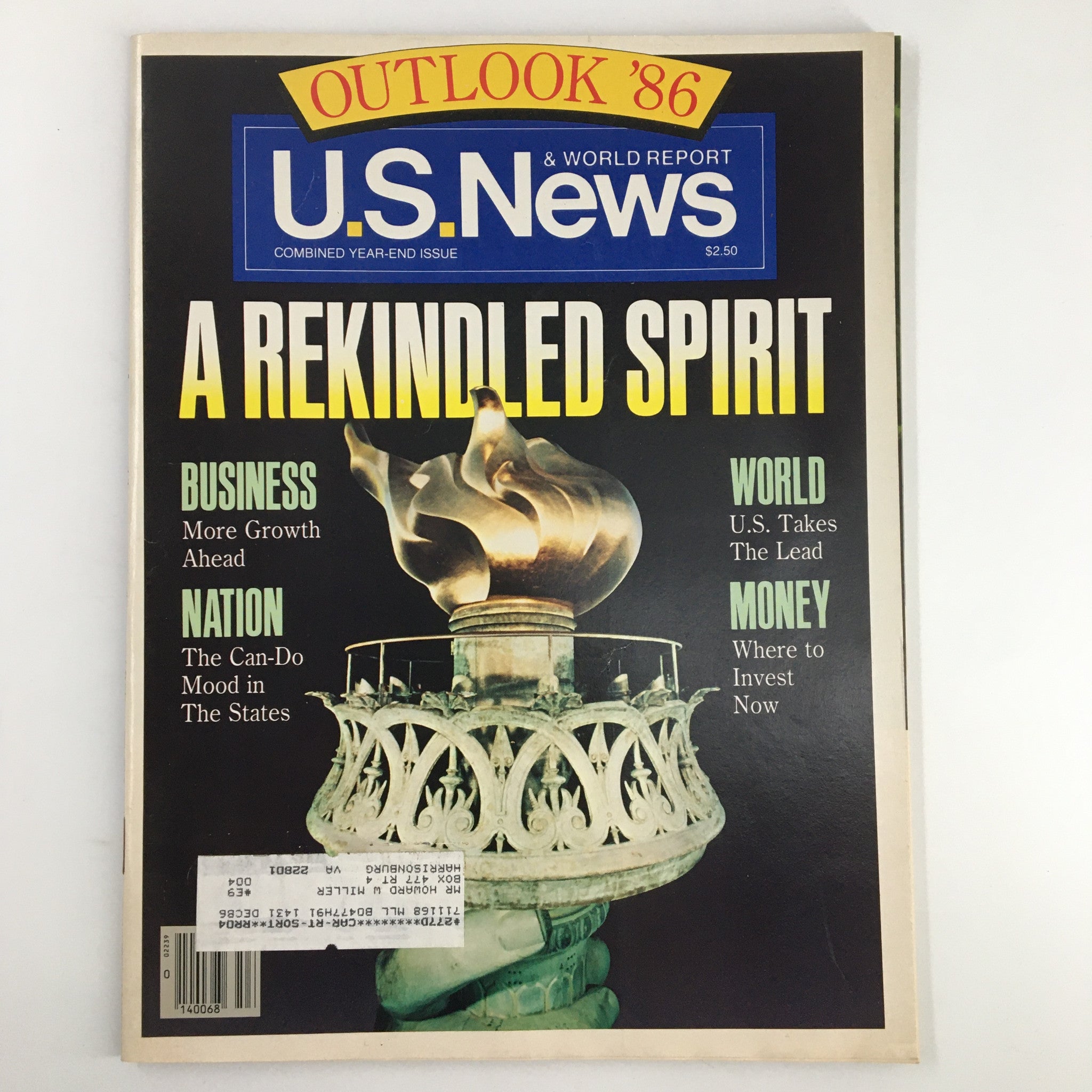 US News & World Report Magazine 1986 A Rekindled Spirit in Business VG