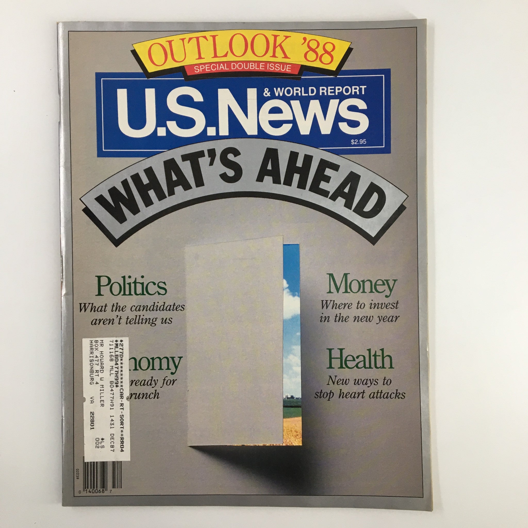 US News & World Report Magazine 1988 What's Ahead in Politics, Money, Economy VG