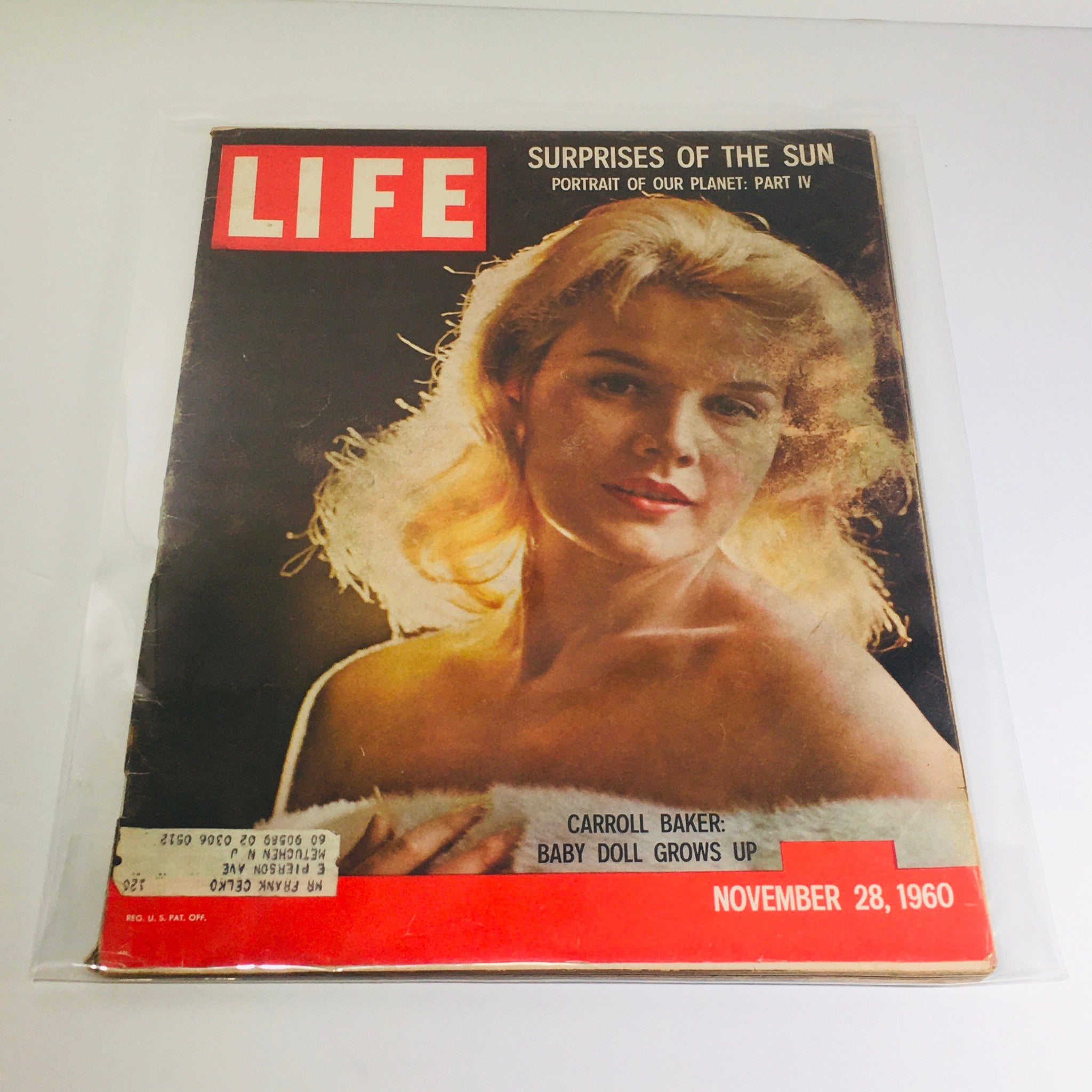 VTG Life Magazine: Nov 28 1960 - Carroll Baker Baby Doll Grows Up/Planet Part IV